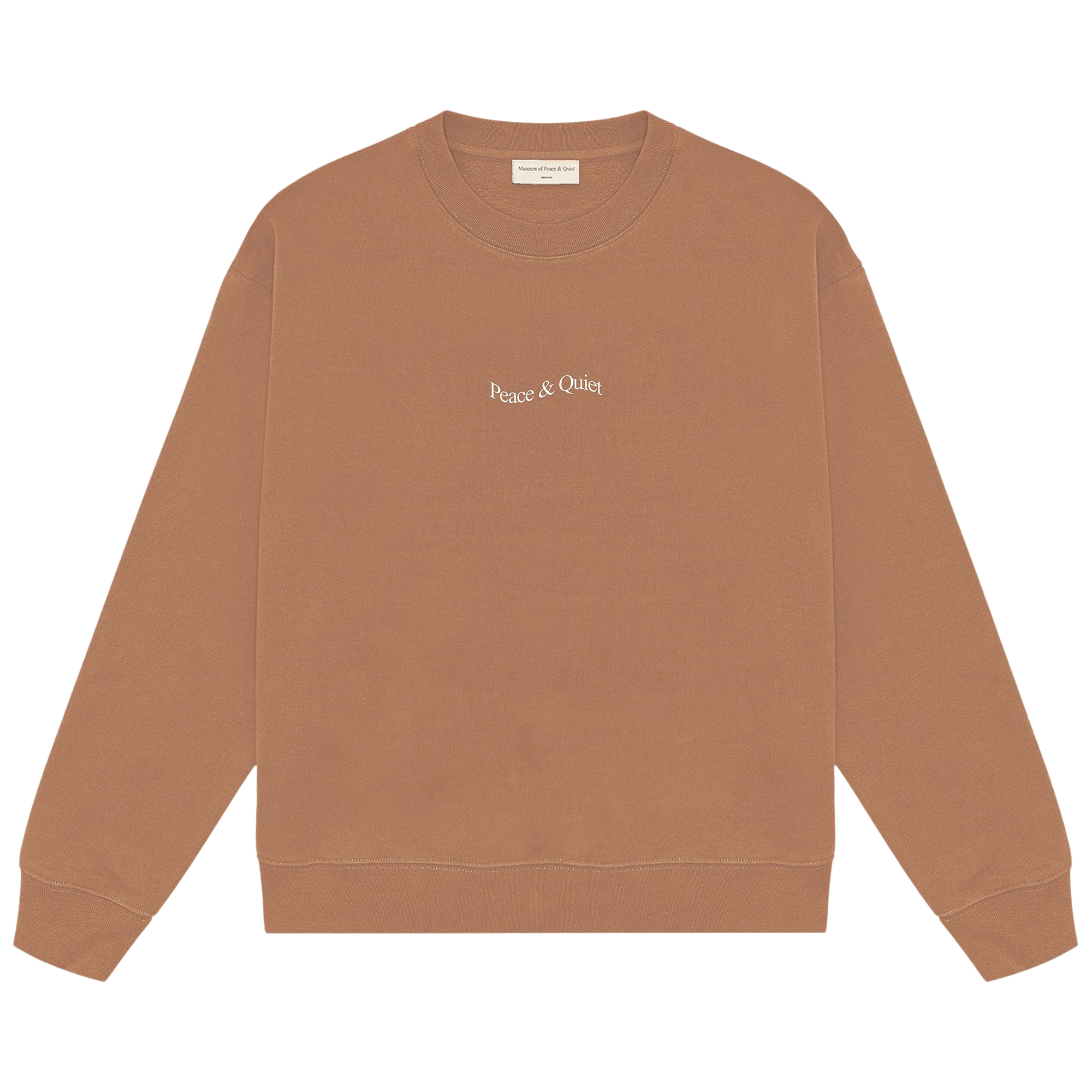Museum of Peace & Quiet Wordmark Crewneck 'Adobe'