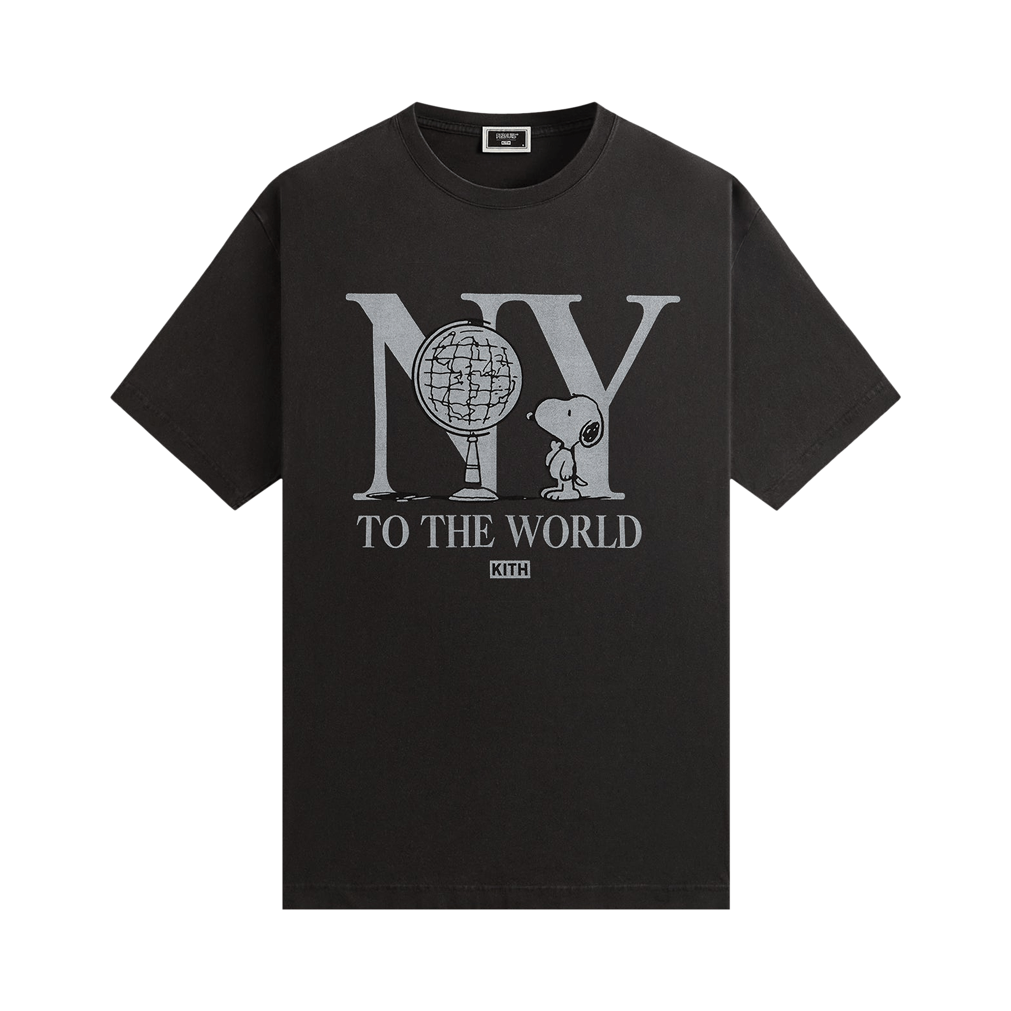 Kith For Peanuts New York To The World Vintage Tee 'Black'