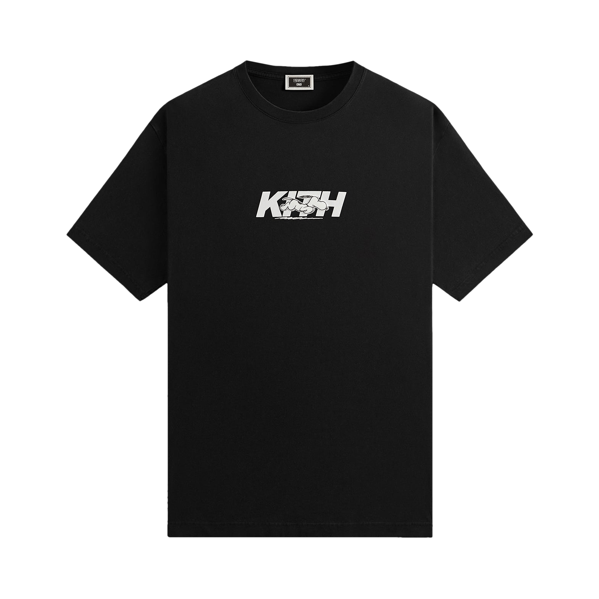 Kith For Peanuts Snoopy Run Fast Logo Tee 'Black'