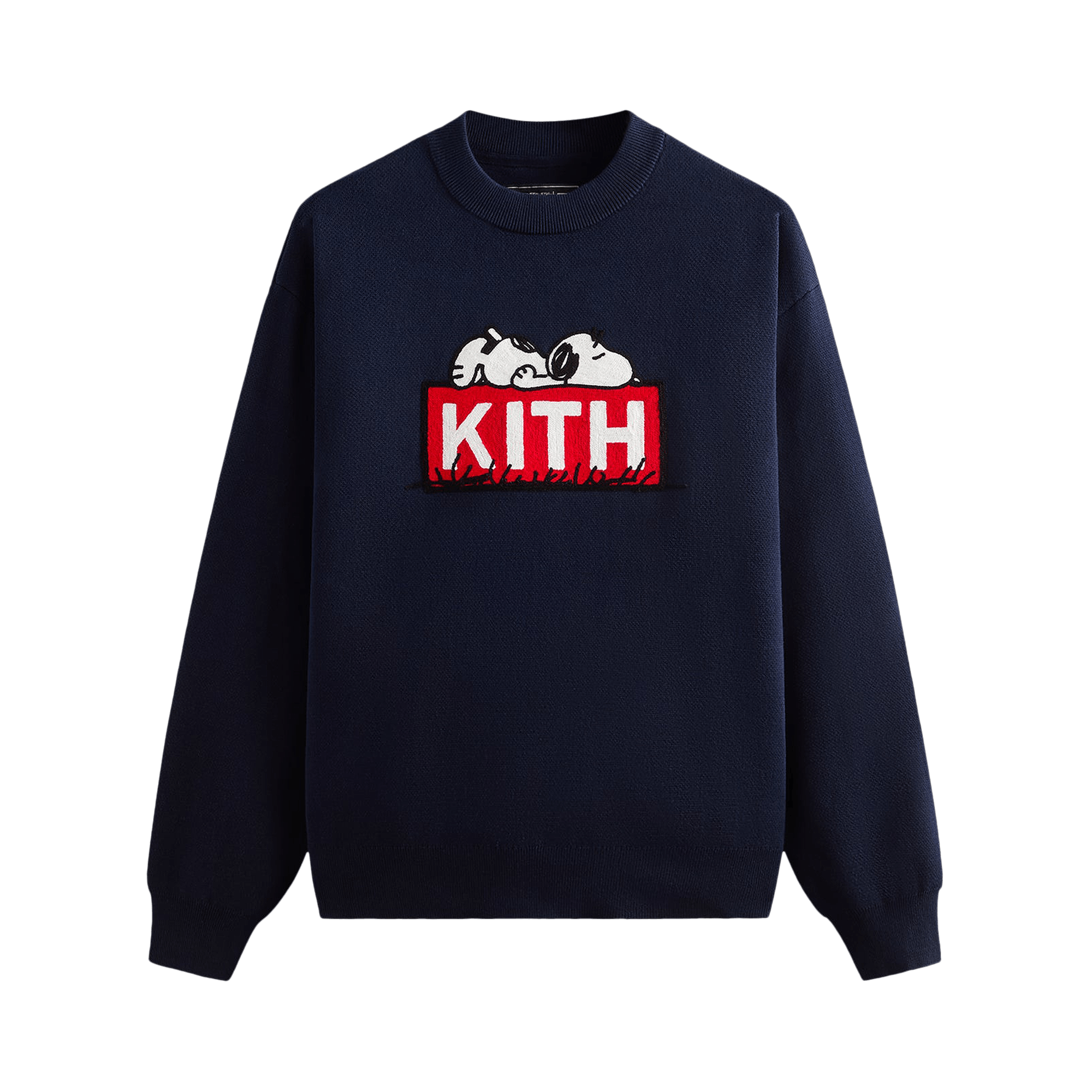 Kith For Peanuts Doghouse Classic Logo Crewneck Sweater 'Nocturnal'