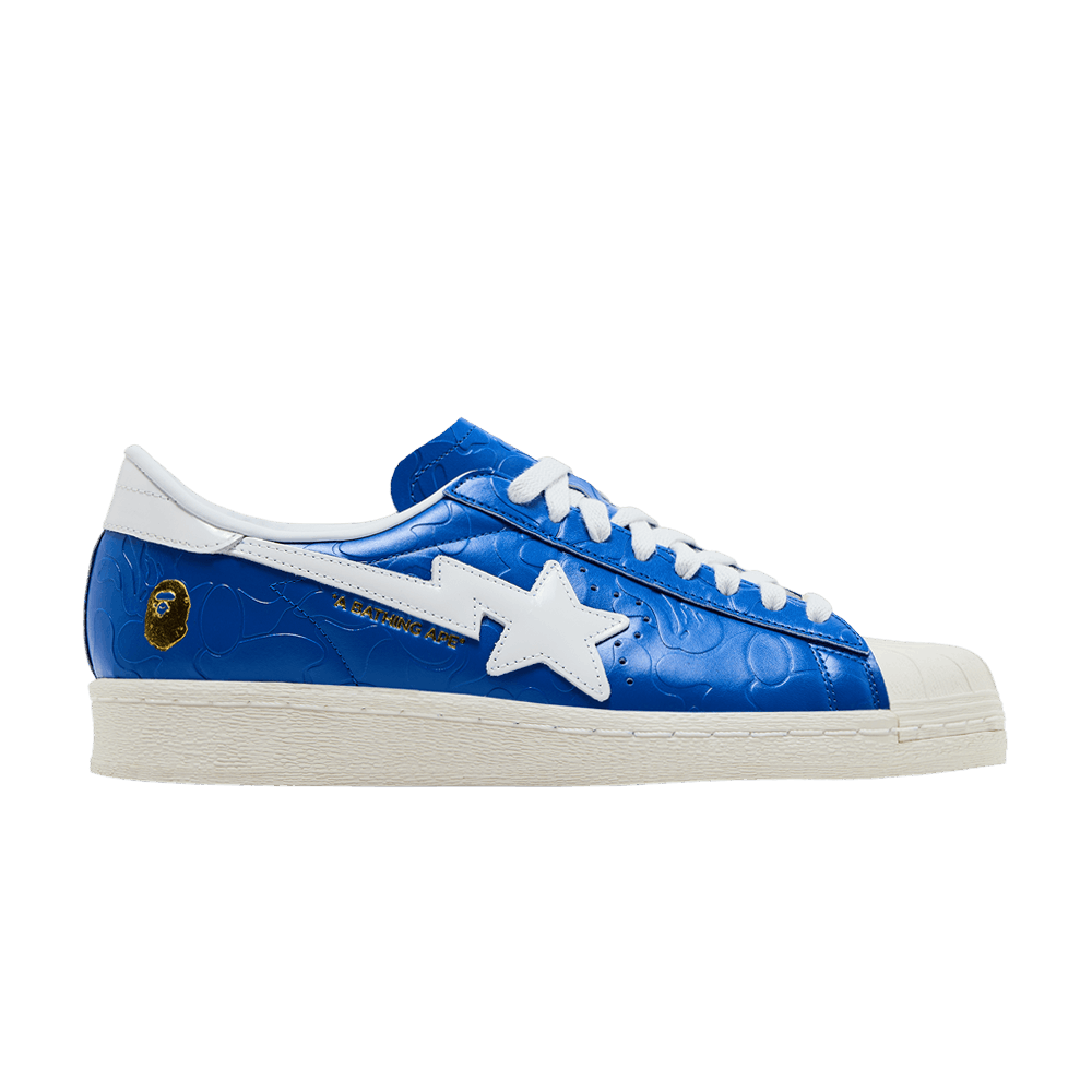 【Adidas x BAPE】 Superstar Vintage Blue Cloud White ★人気 Adidas x A Bathing Ape Superstar Vintage 