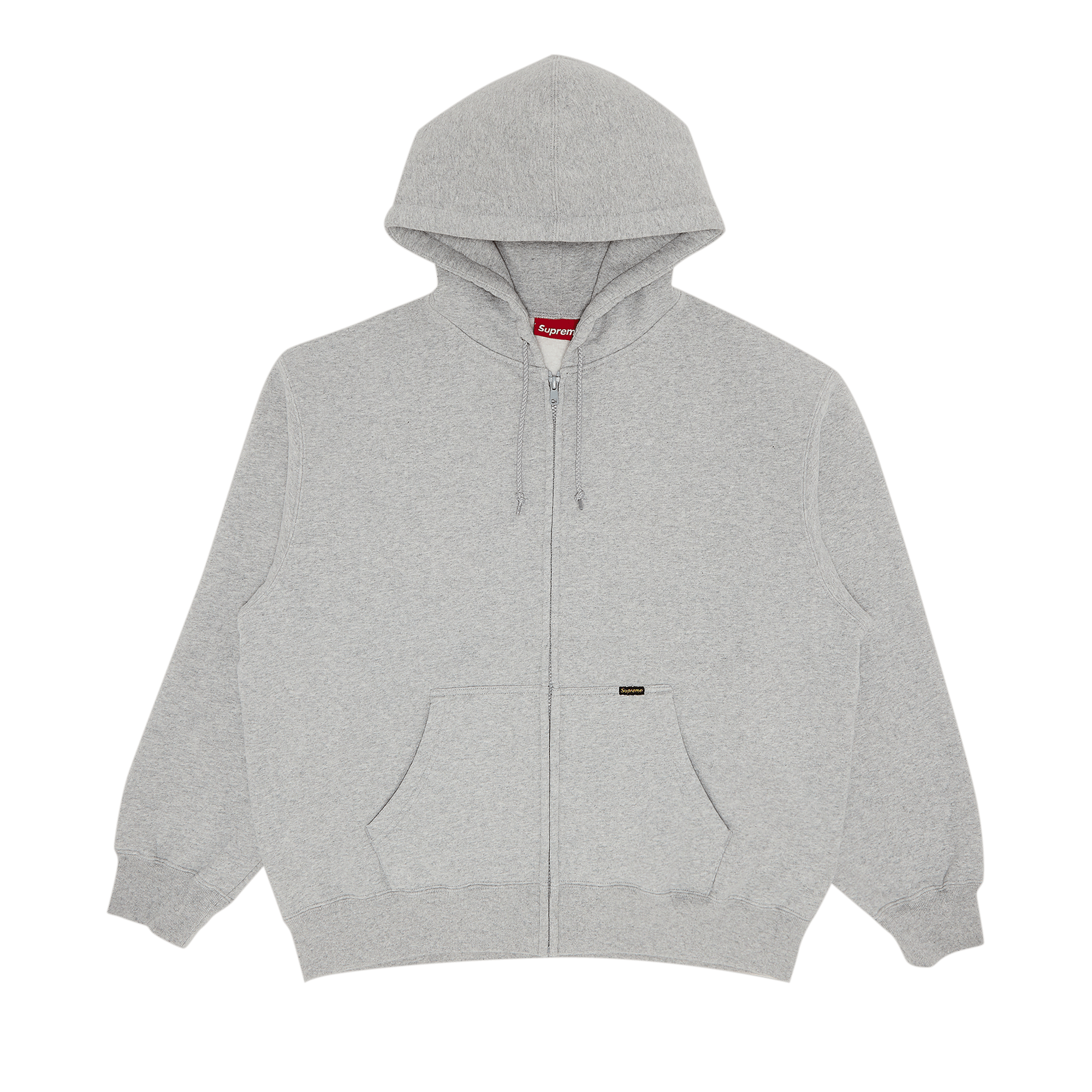 Supreme Work Zip Up Hooded Sweatshirt 'Heather Grey'