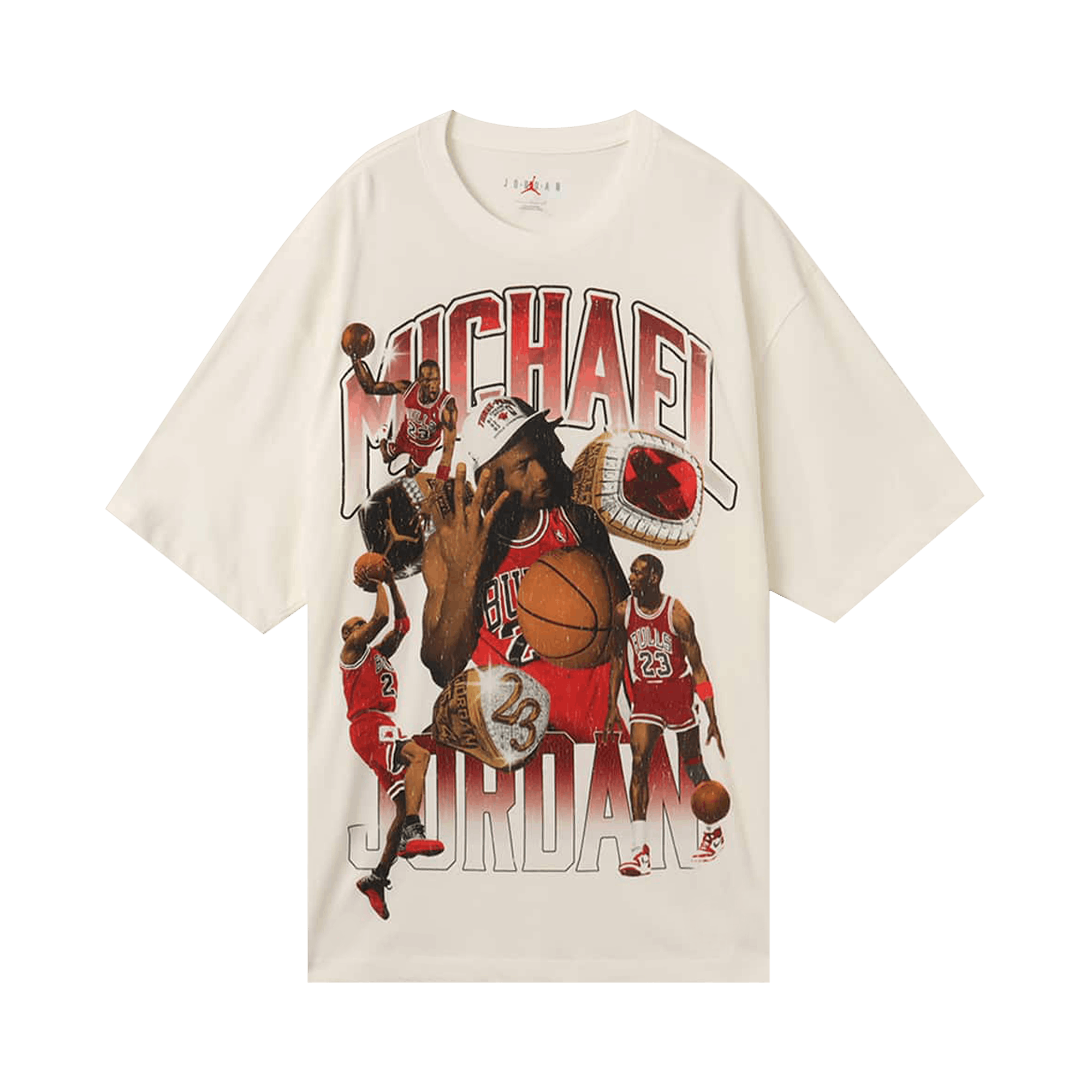 Air Jordan Flight Essentials Oversized T-Shirt 'Sail/Varsity Red'