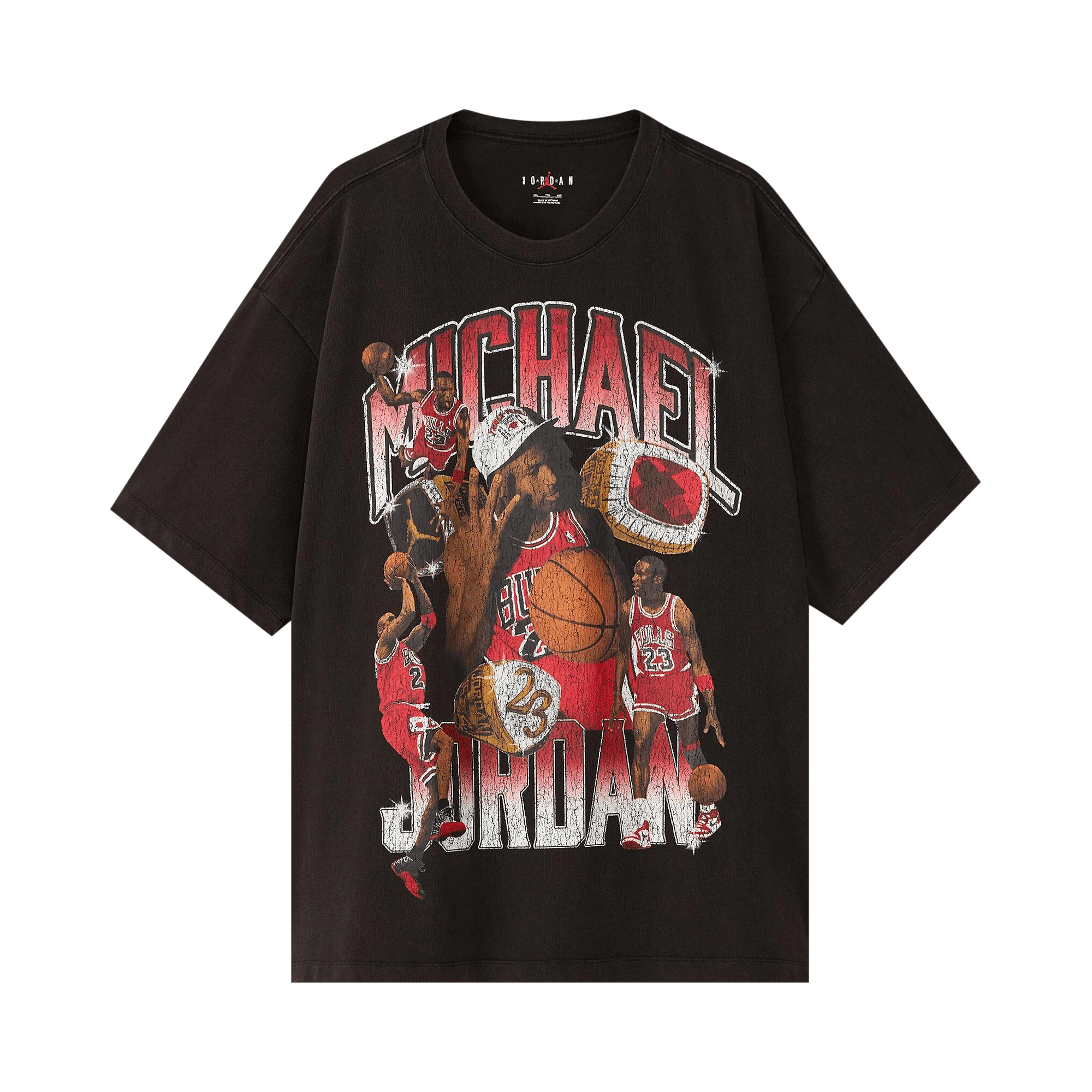 Air Jordan Flight Essentials Oversized T-Shirt 'Black/Varsity Red'