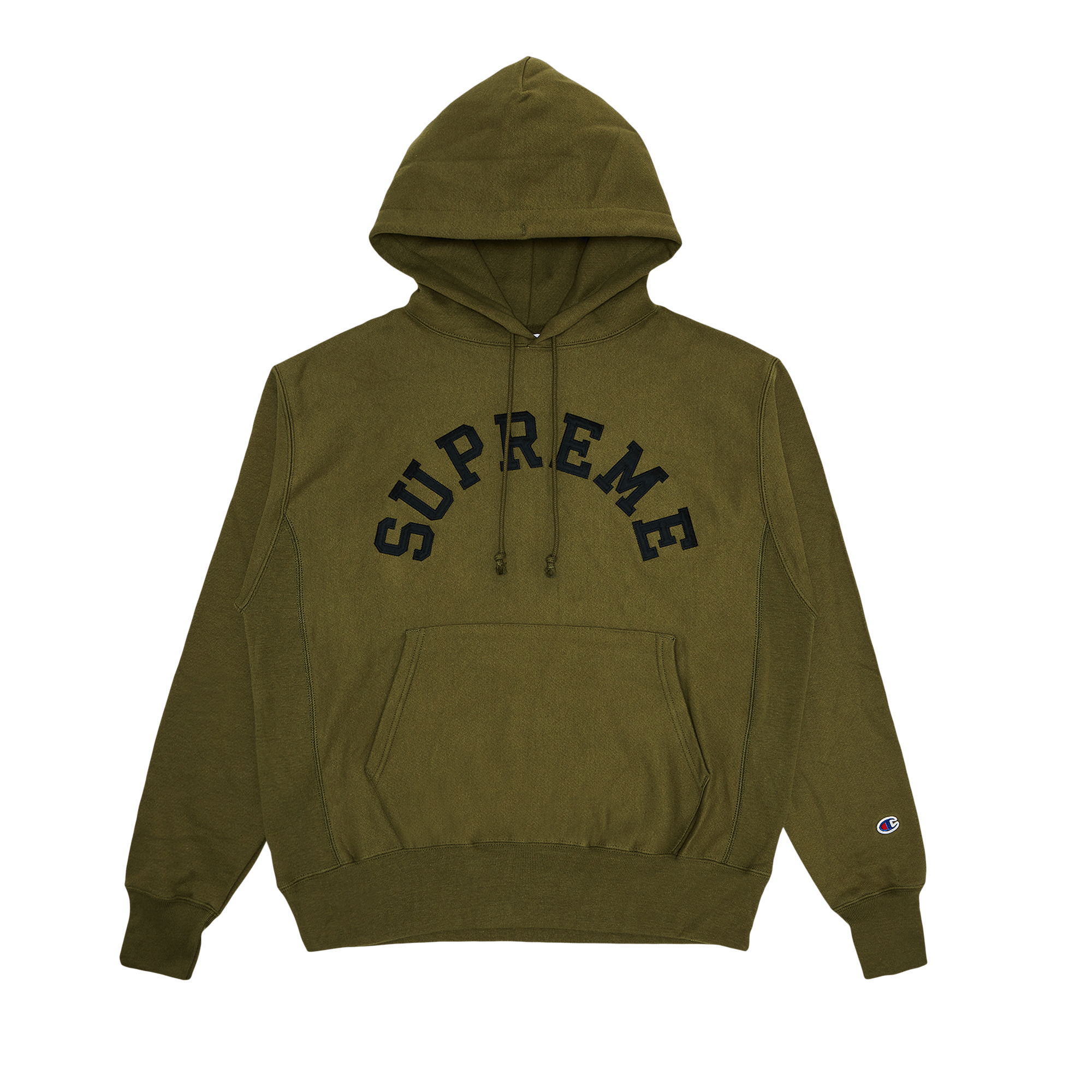 Supreme Champion Hooded Sweatshirt 'Olive'