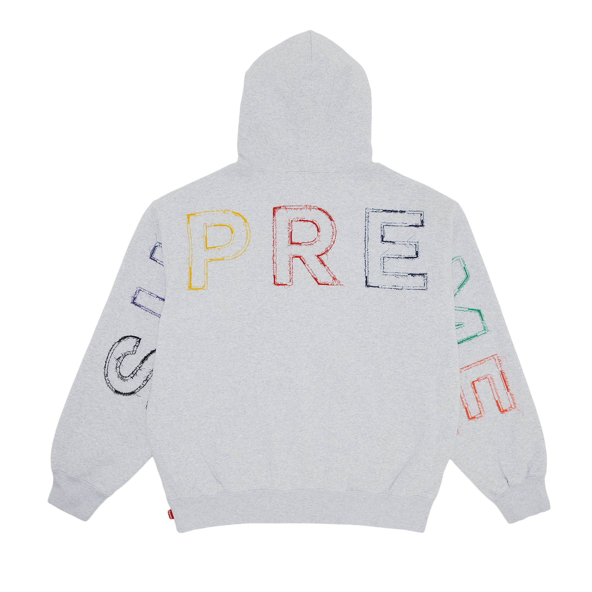 Supreme Frayed Hooded Sweatshirt 'Ash Grey'