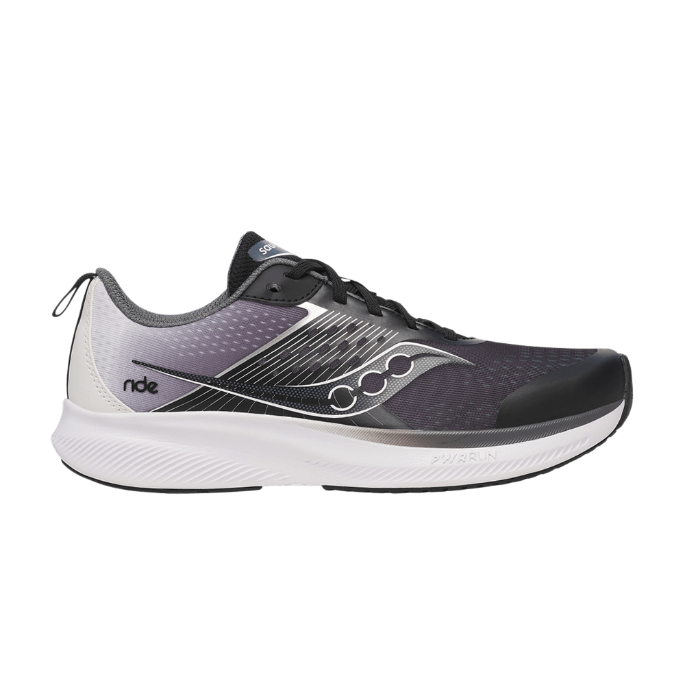 Saucony Ride KDZ Big Kid 'Black White'