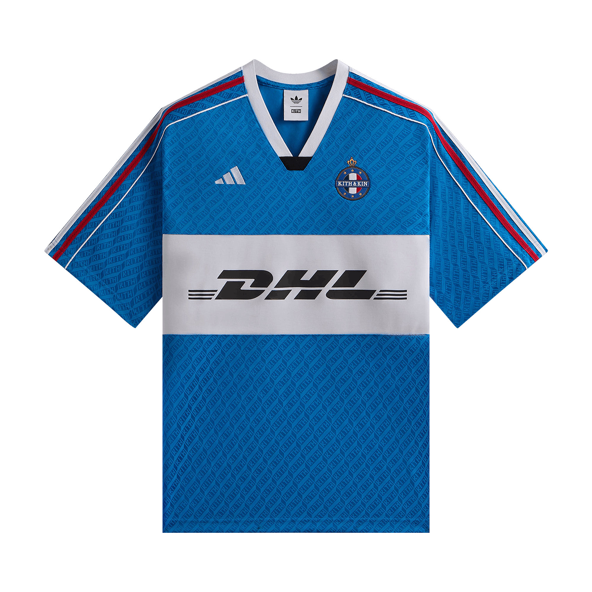 Kith For Adidas Football Dhl Express Jersey  'Blue Burst'