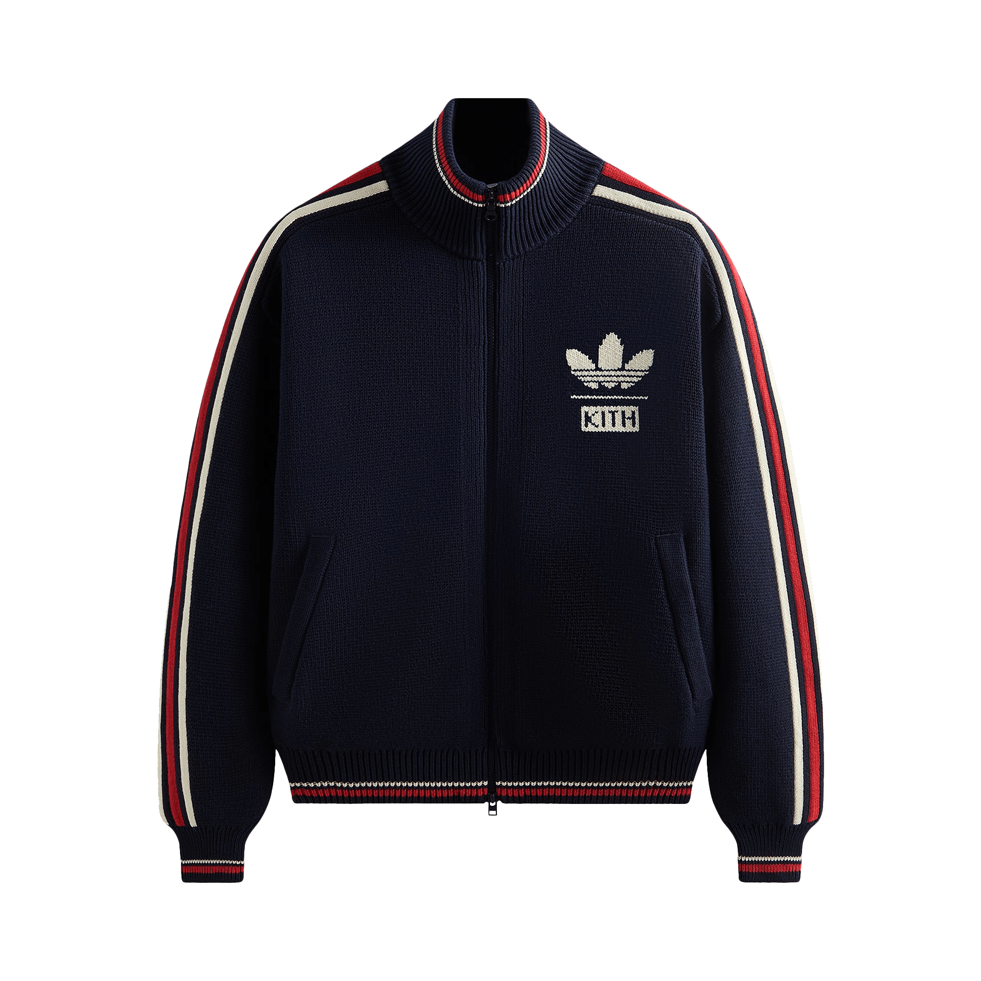 Kith For Adidas Football Knit Full Zip Jacket 'Legend Ink'