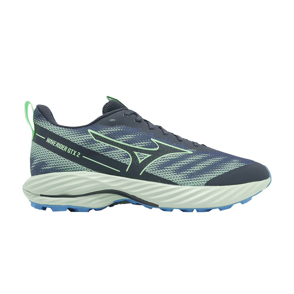 Mizuno Wave Rider GORE-TEX 2 Super Wide 'Vintage Indigo Neo Mint'