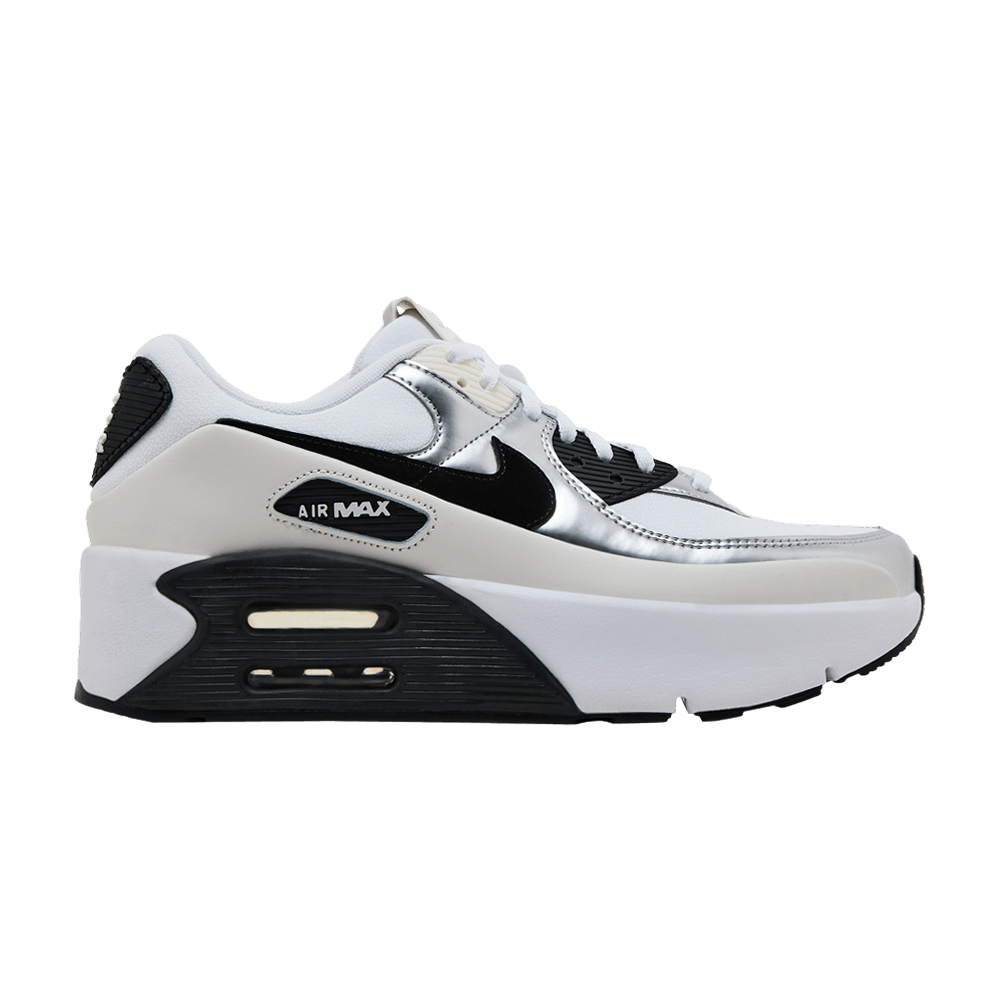 Nike Wmns Air Max 90 LV8 'Phantom Metallic Silver Black'