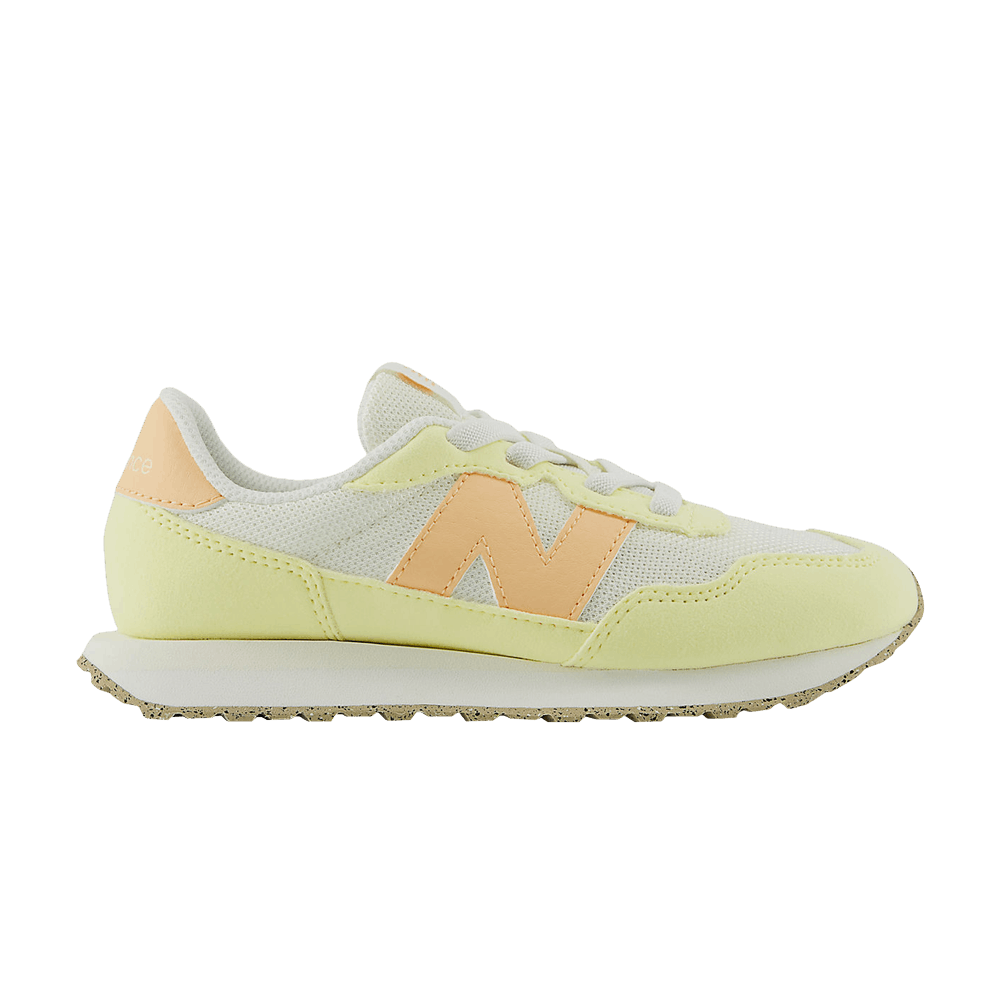 New Balance 237 Bungee Lace Little Kid Wide 'Yellow Peach Blossom Pink'