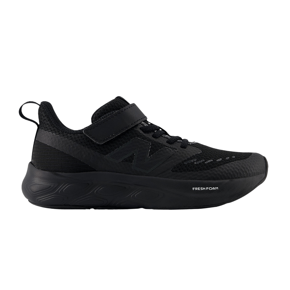 New Balance Fresh Foam 625 Bungee Lace Top Strap Little Kid Wide 'Black Phantom'