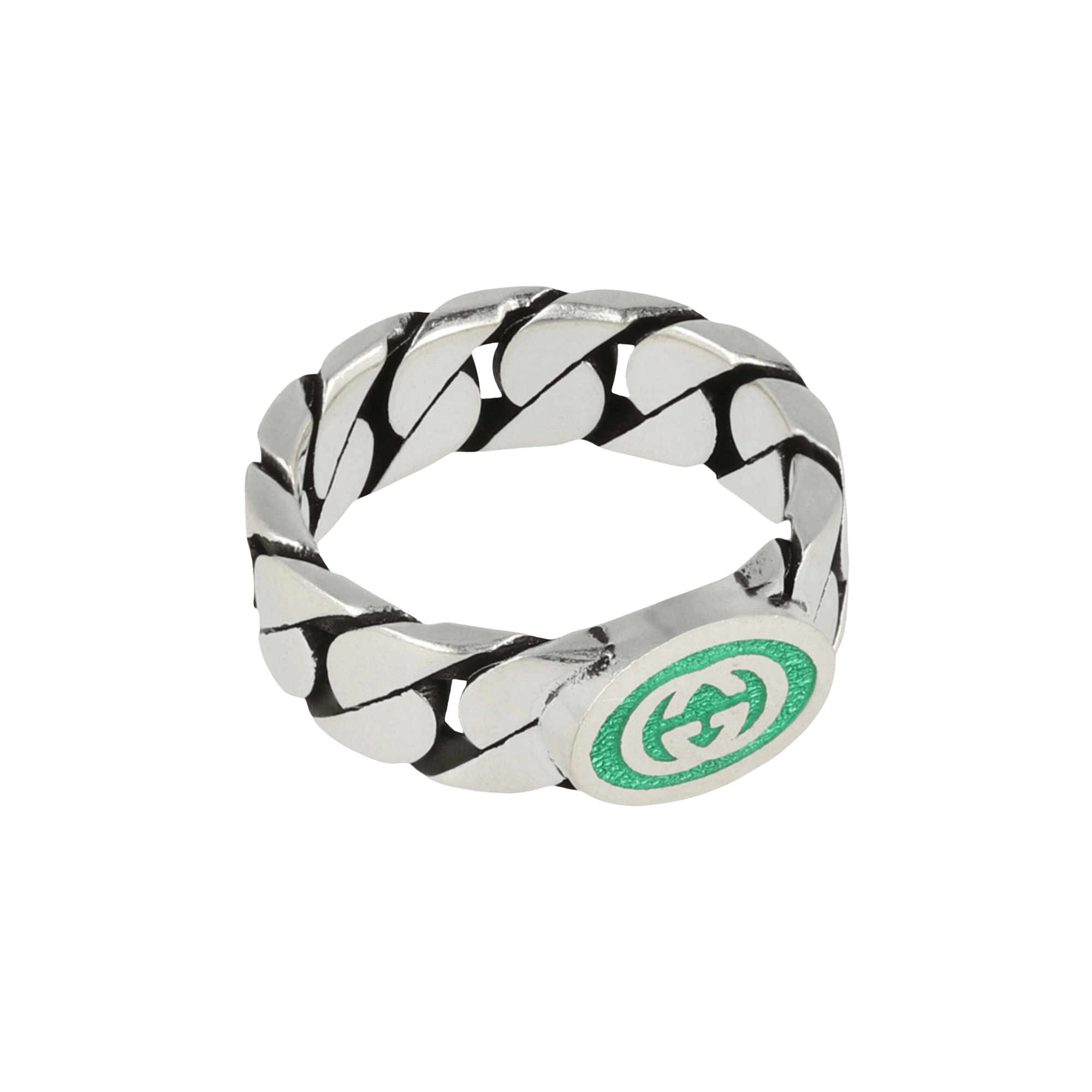 Buy MM6 Maison Margiela Minimal Logo Ring 'Polished Palladio