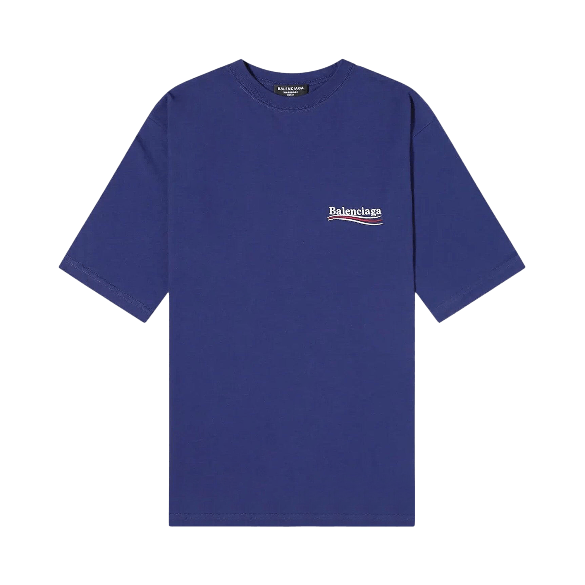 Balenciaga Political Campaign T-Shirt 'Pacific Blue'