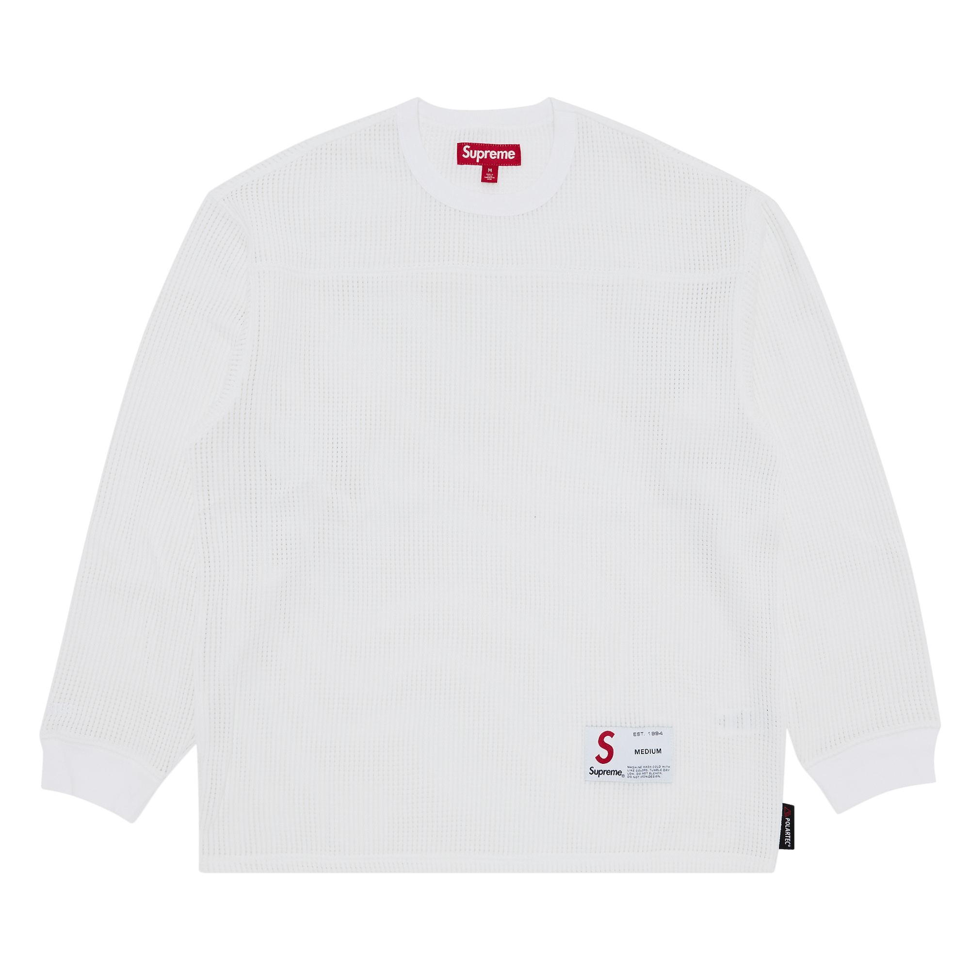 Supreme Polartec Mesh Long-Sleeve Football Top 'White'