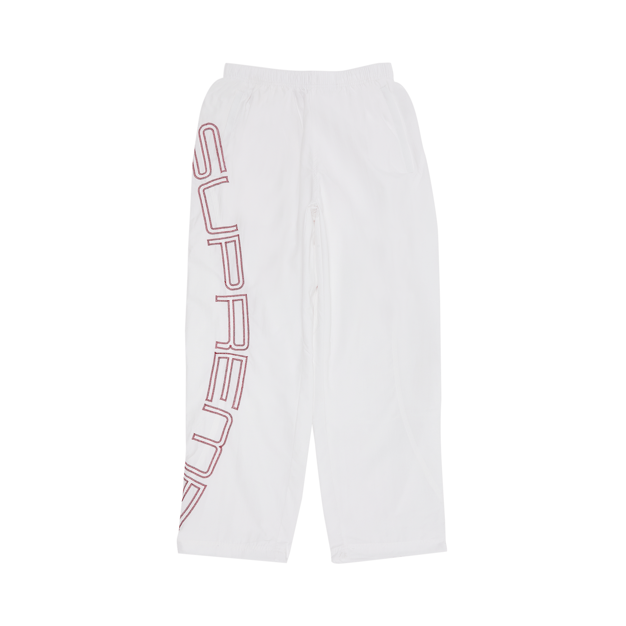 Supreme Spellout Embroidered Track Pant 'White'