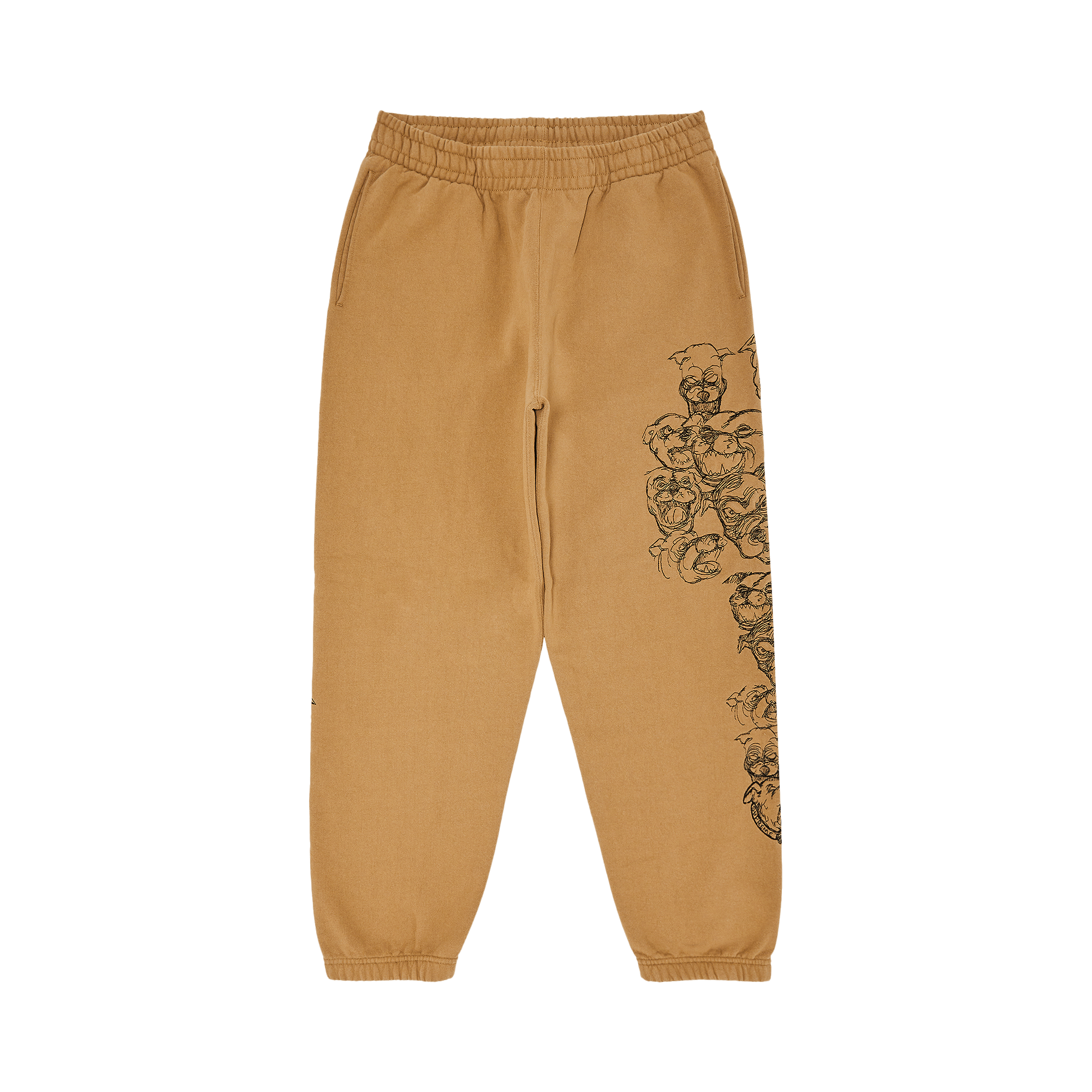 Supreme Pitbulls Embroidered Sweatpant 'Light Tan'