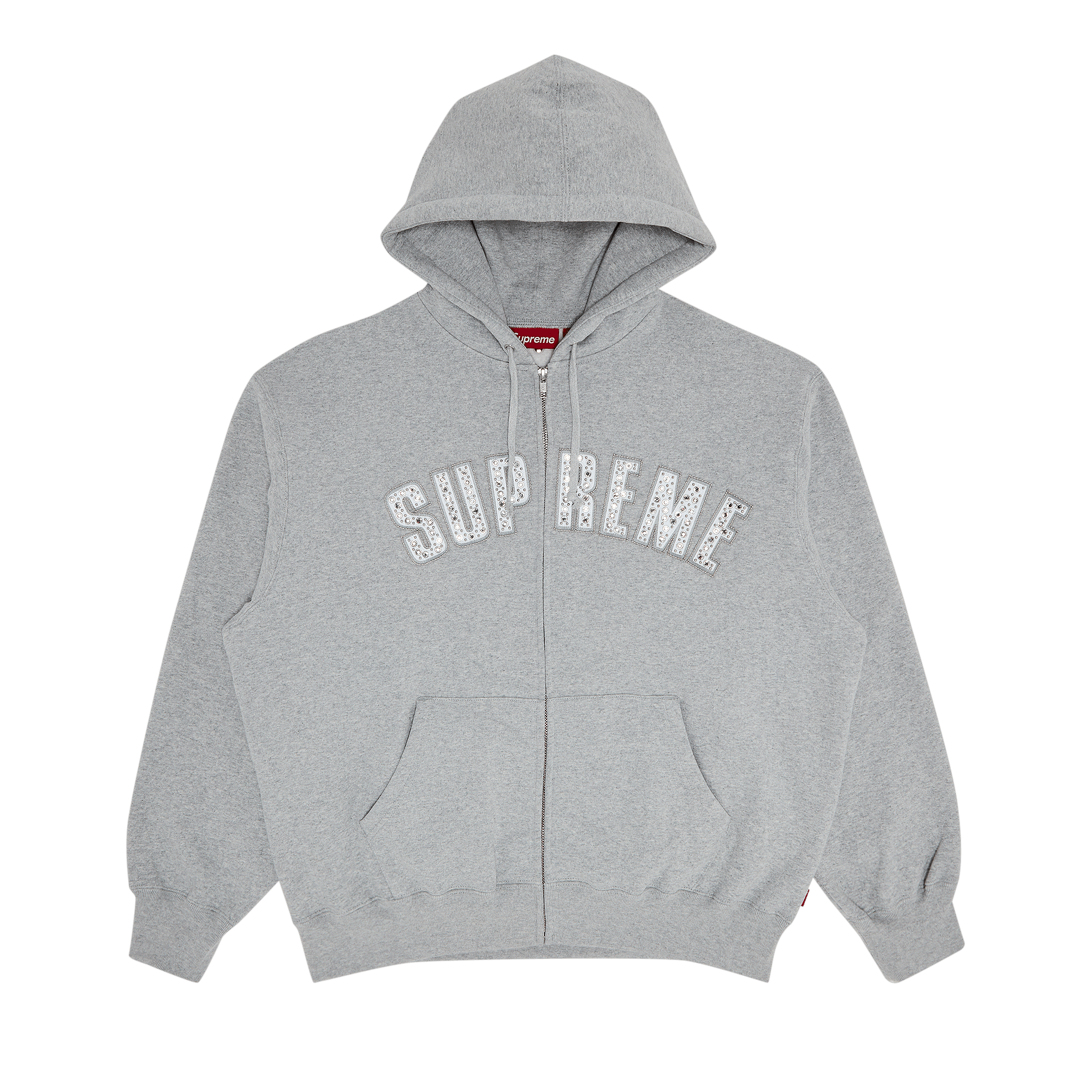 Supreme x B.B. Simon Zip Up Hooded Sweatshirt 'Heather Grey'