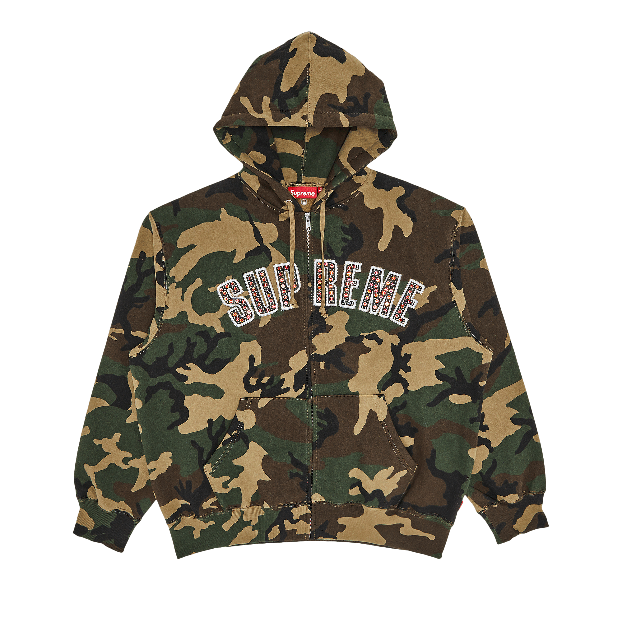 Supreme x B.B. Simon Zip Up Hooded Sweatshirt 'Woodland Camo'