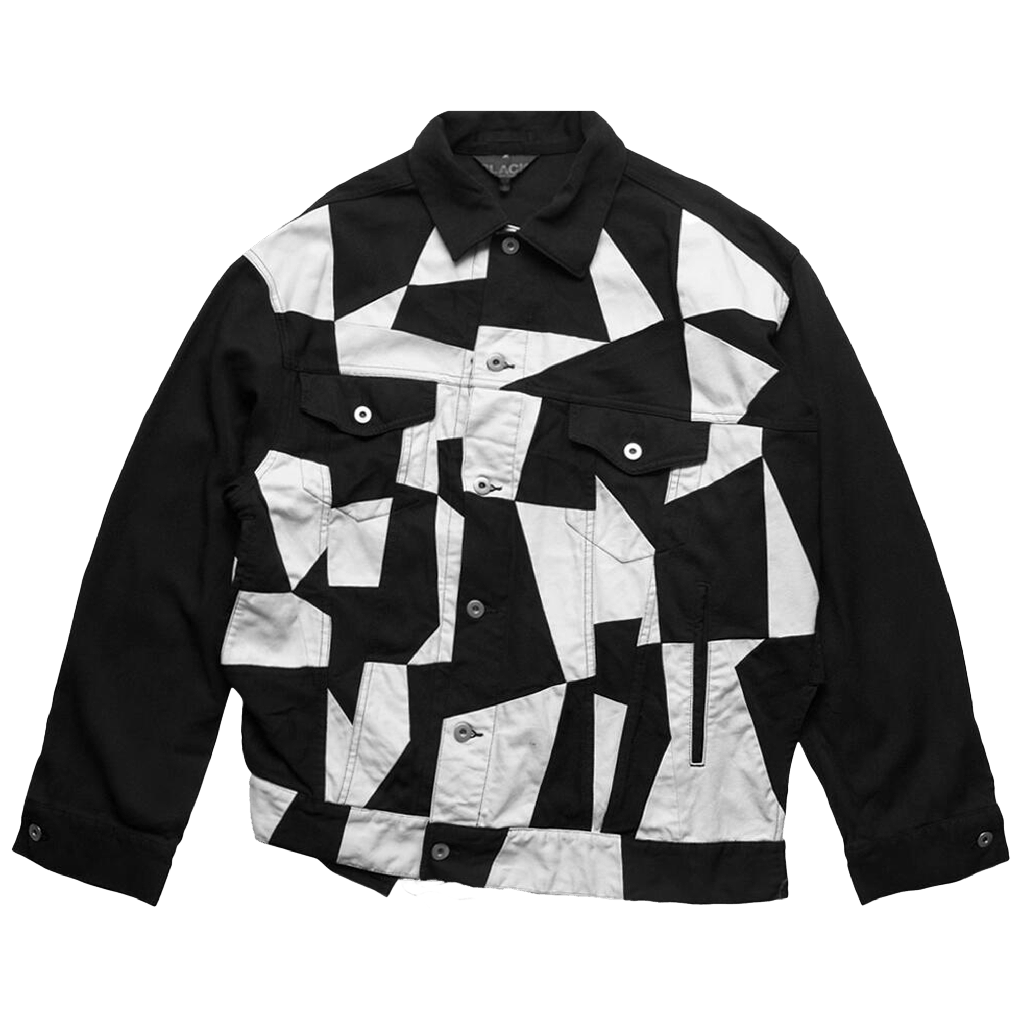 Comme des Garçons Black Patchwork Twisted Trucker Jacket 'Black'