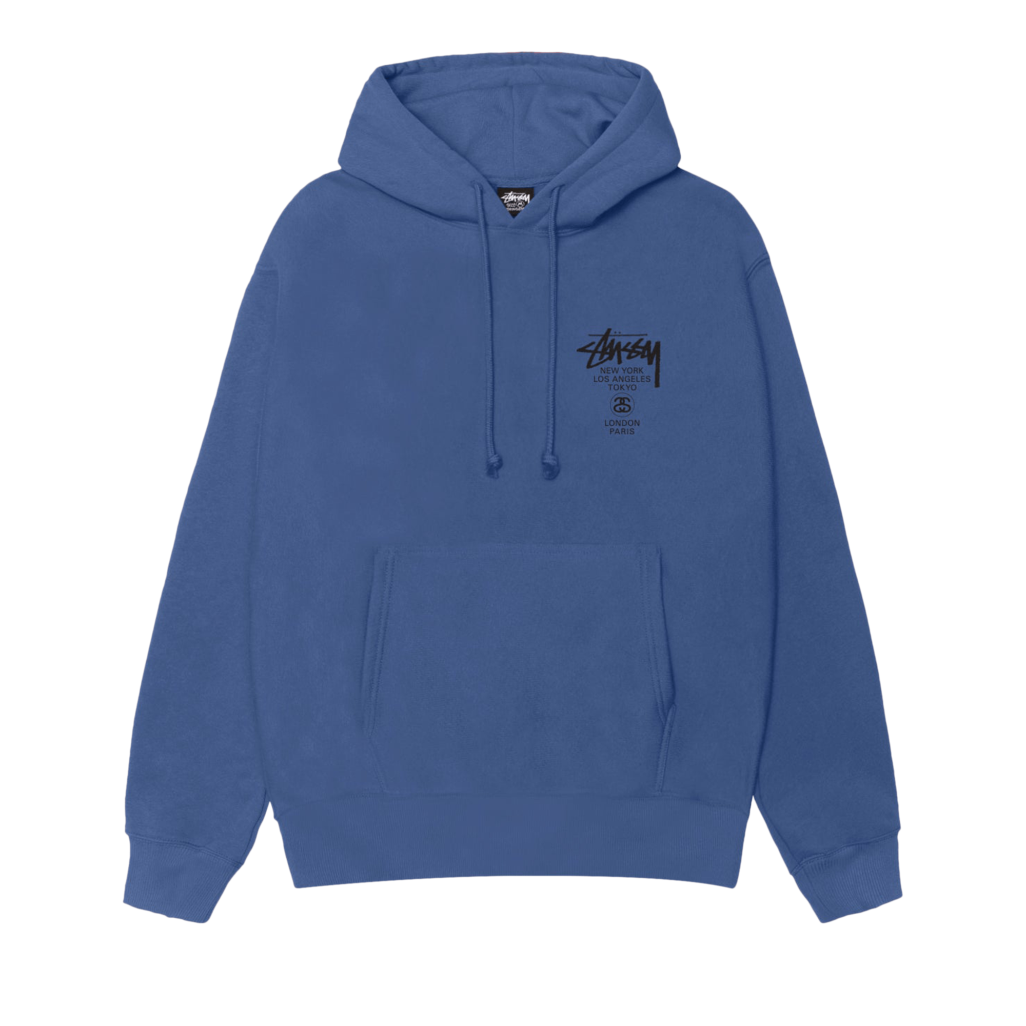 Stussy World Tour Hoodie 'Blue'