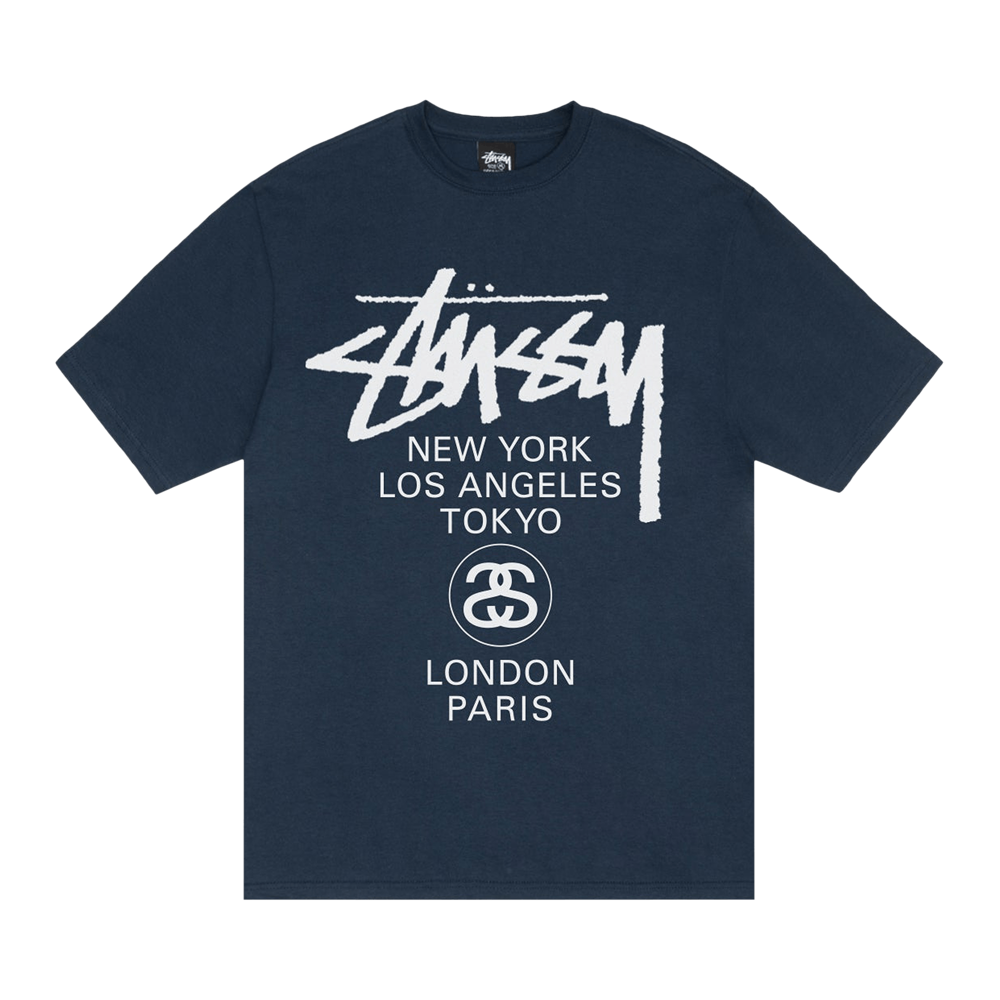 Stussy World Tour Tee 'Navy'