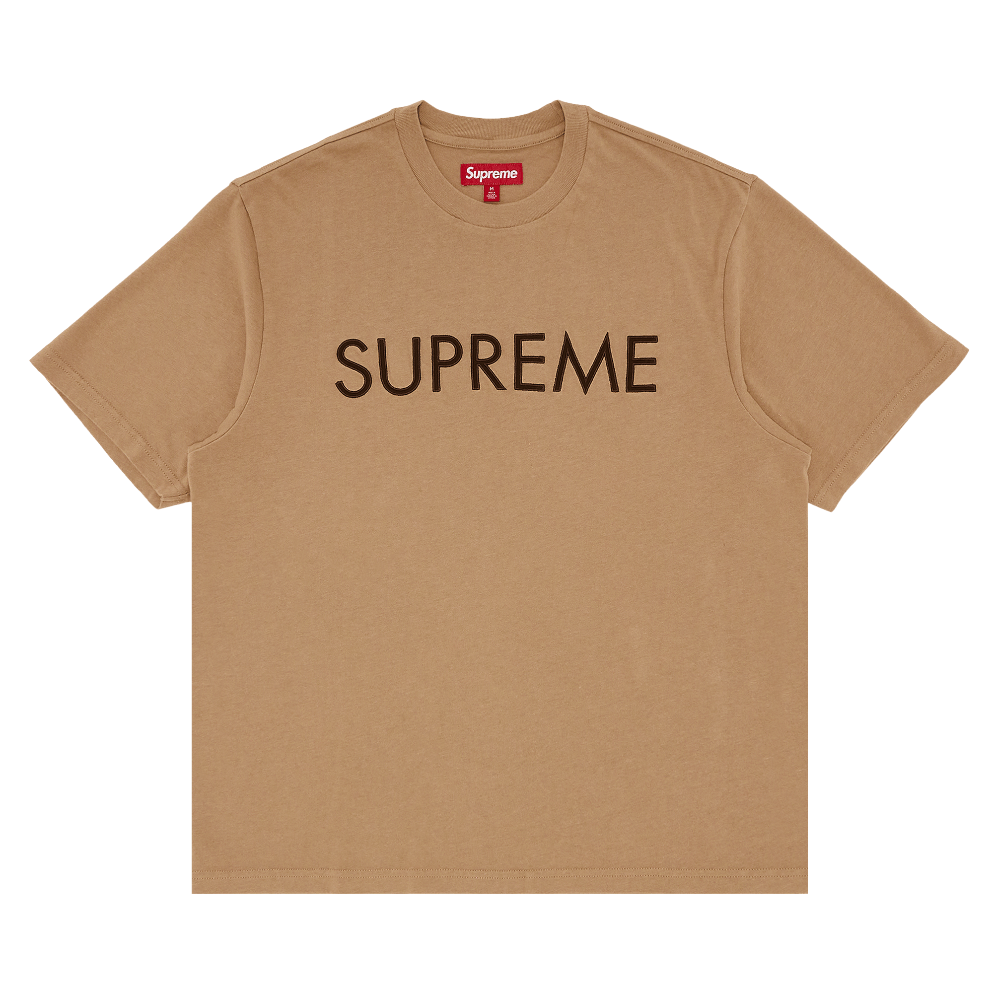 Supreme Capital Short-Sleeve Top 'Dark Tan'