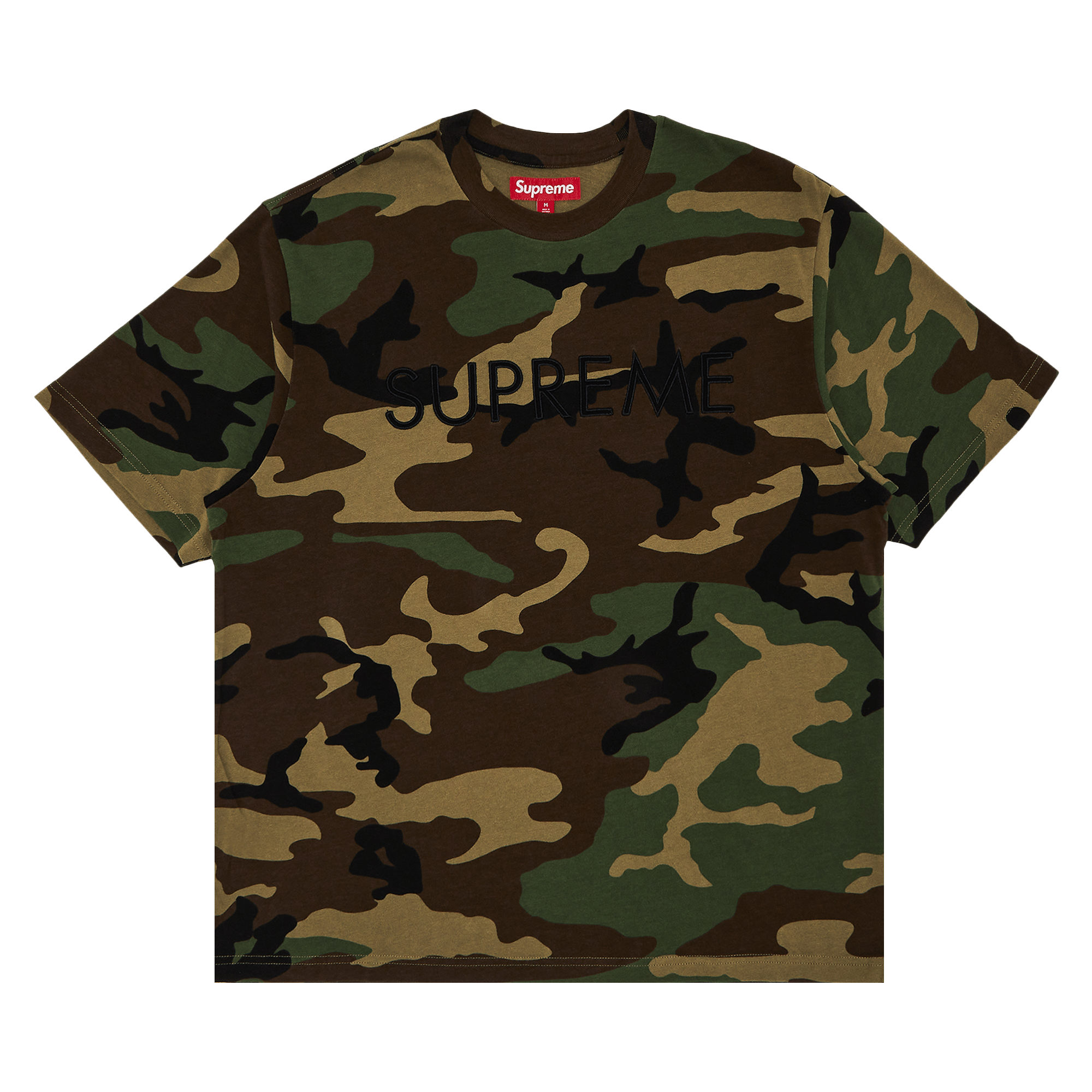 Supreme Capital Short-Sleeve Top 'Woodland Camo'