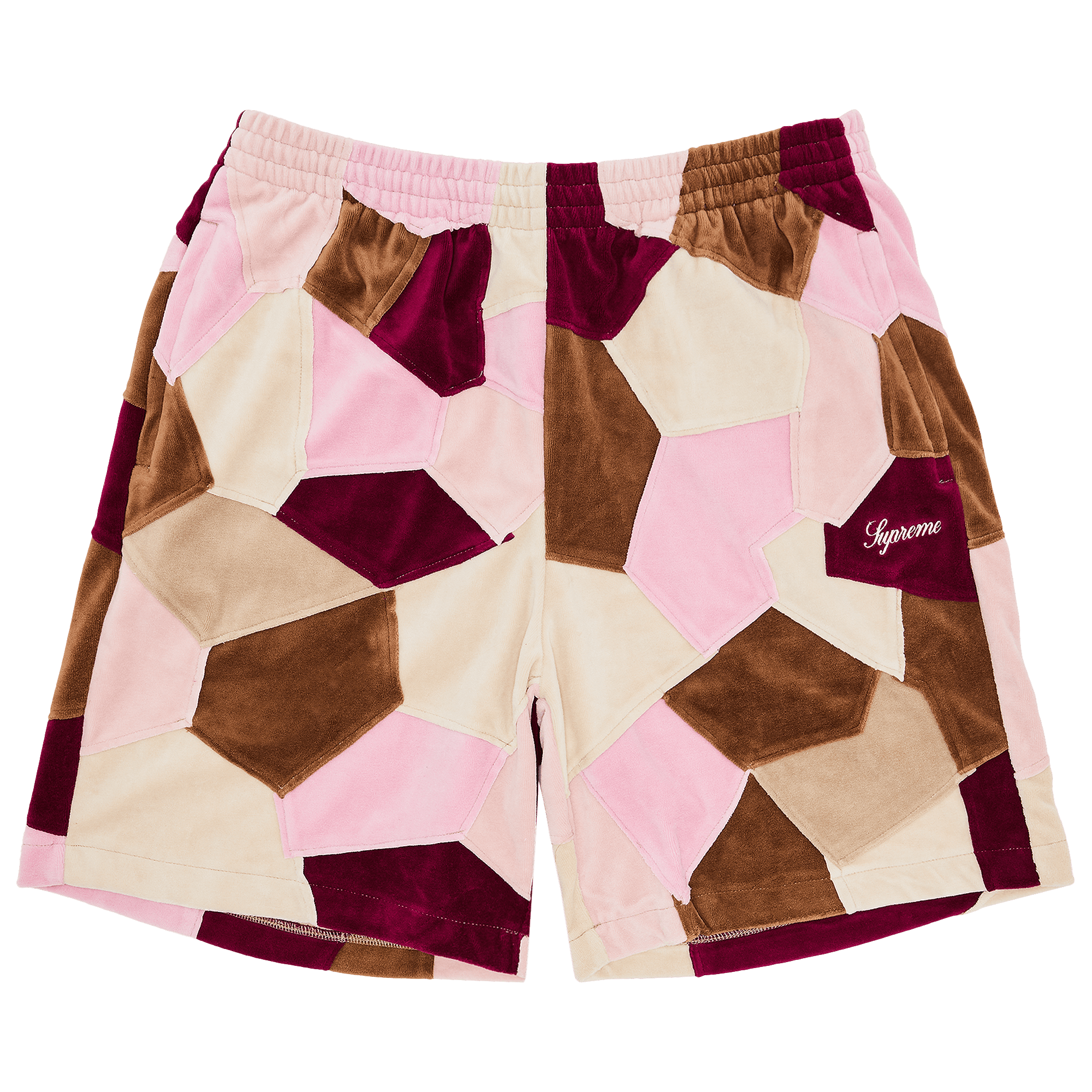 Supreme Patchwork Velour Short 'Tan'