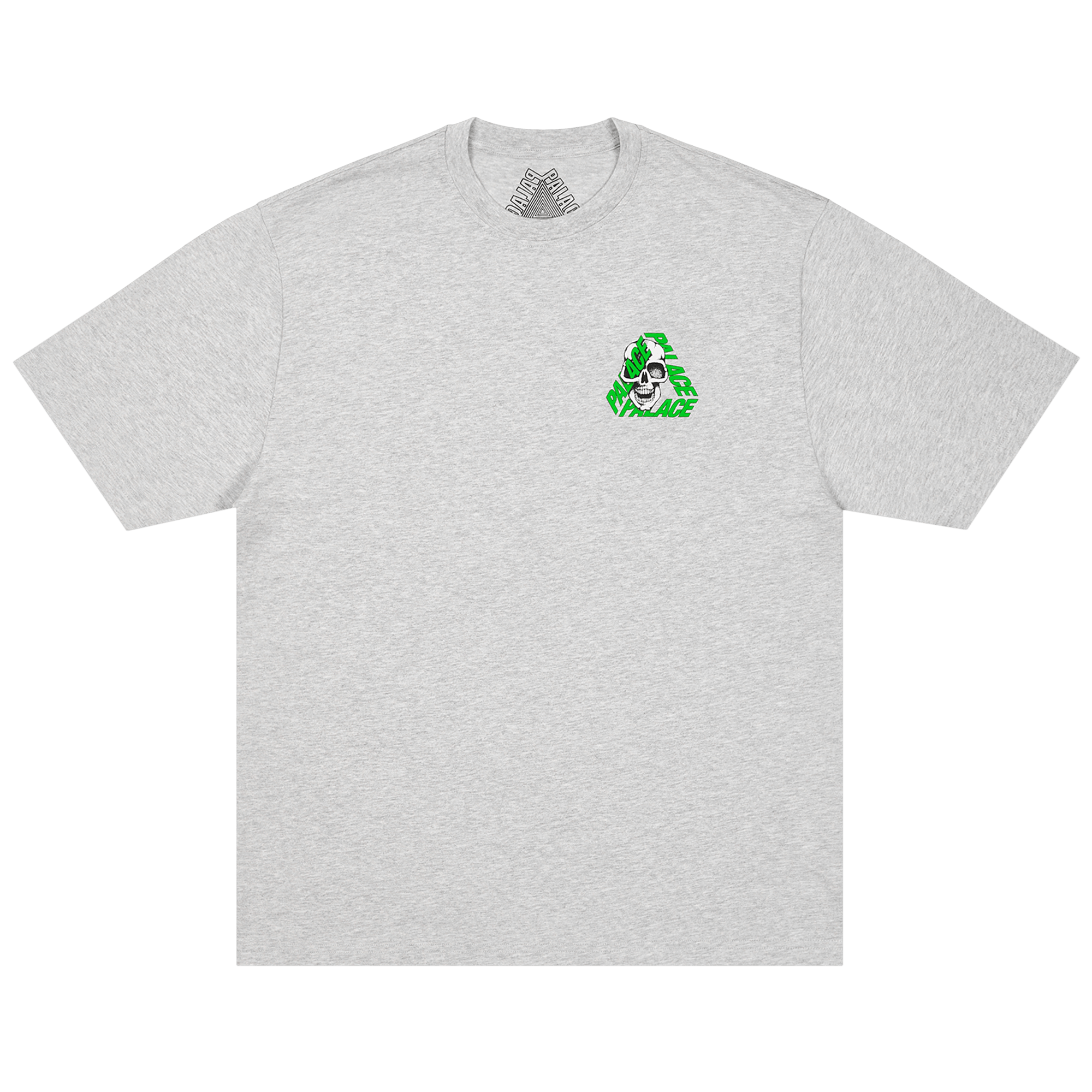 Palace P3 Skull T-Shirt 'Grey Marl'