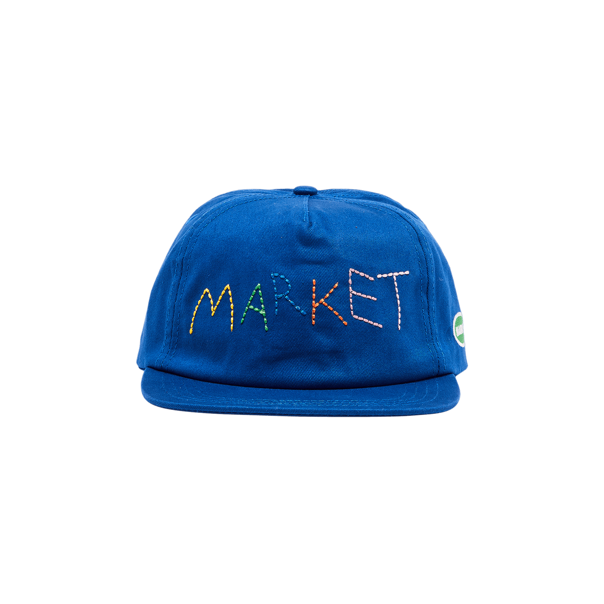 Market Soft Stitch 5 Panel Hat 'Blue'