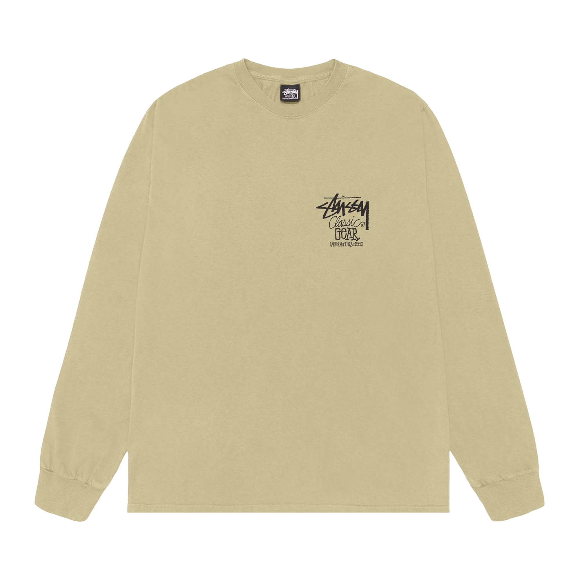 Stussy Classic Gear Long-Sleeve Tee Pigment Dyed 'Elm'