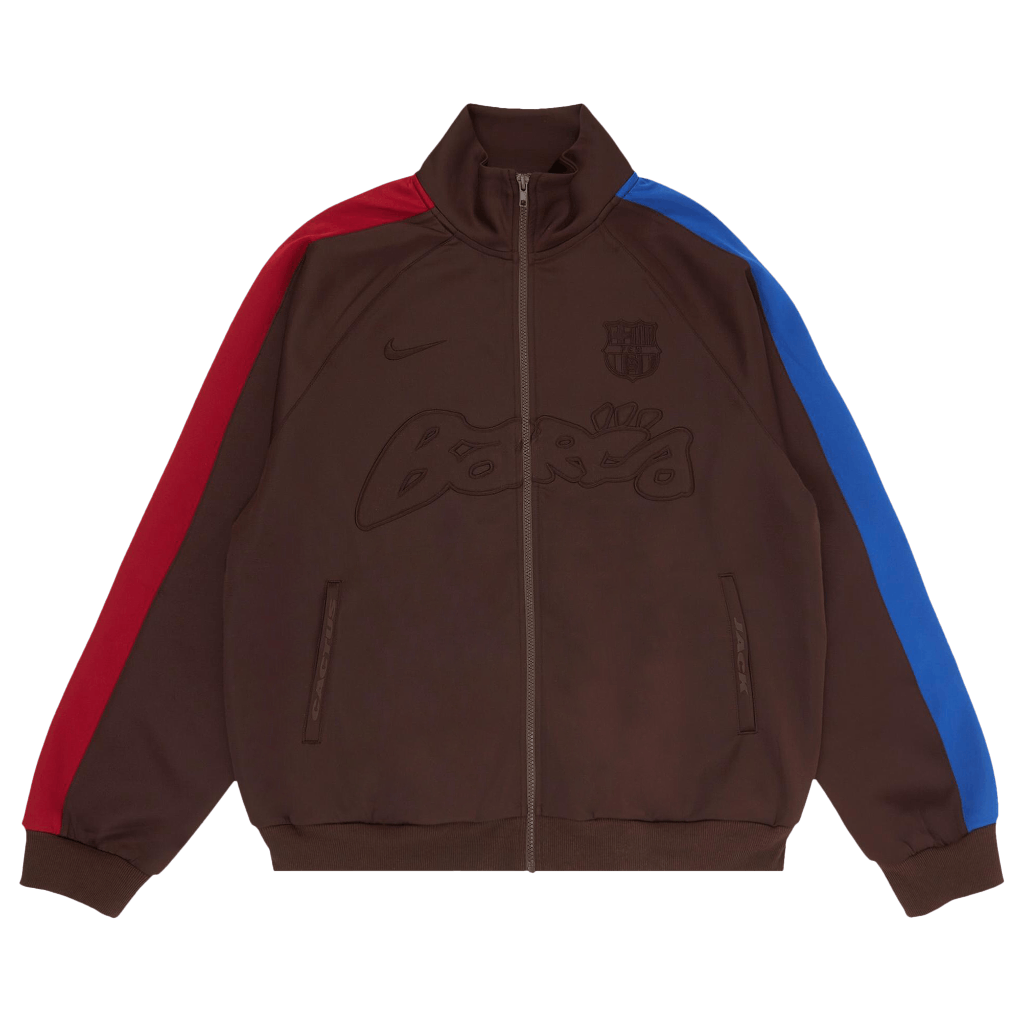 Nike FC Barcelona x Cactus Jack Retro Zip Anthem Jacket 'Brown'