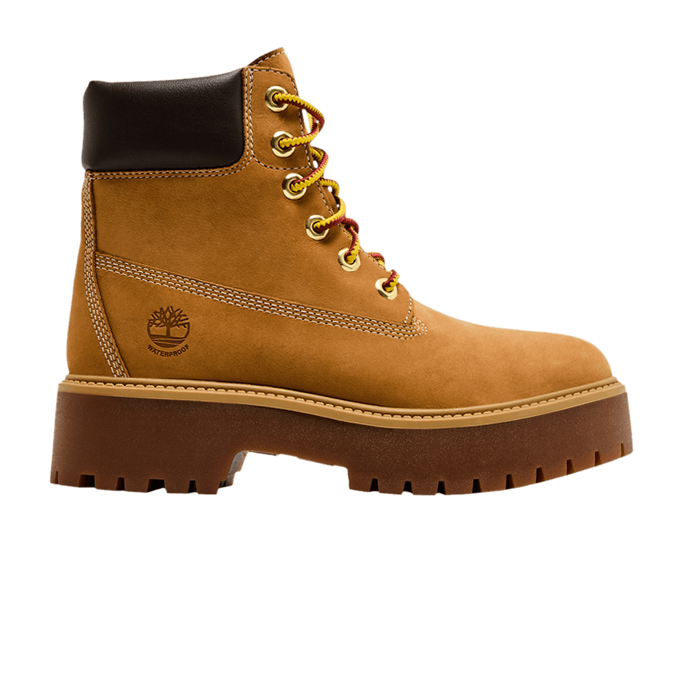 Timberland Wmns Stone Street 6 Inch Premium Platform Boot 'Wheat Nubuck'