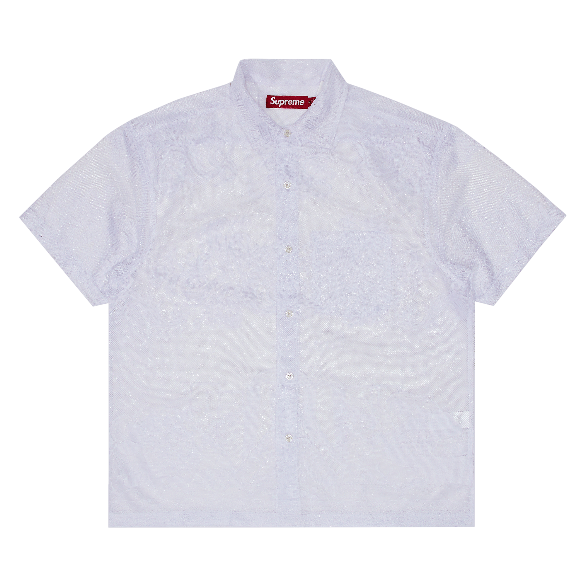 Supreme Last Supper Lace Short-Sleeve Shirt 'White'