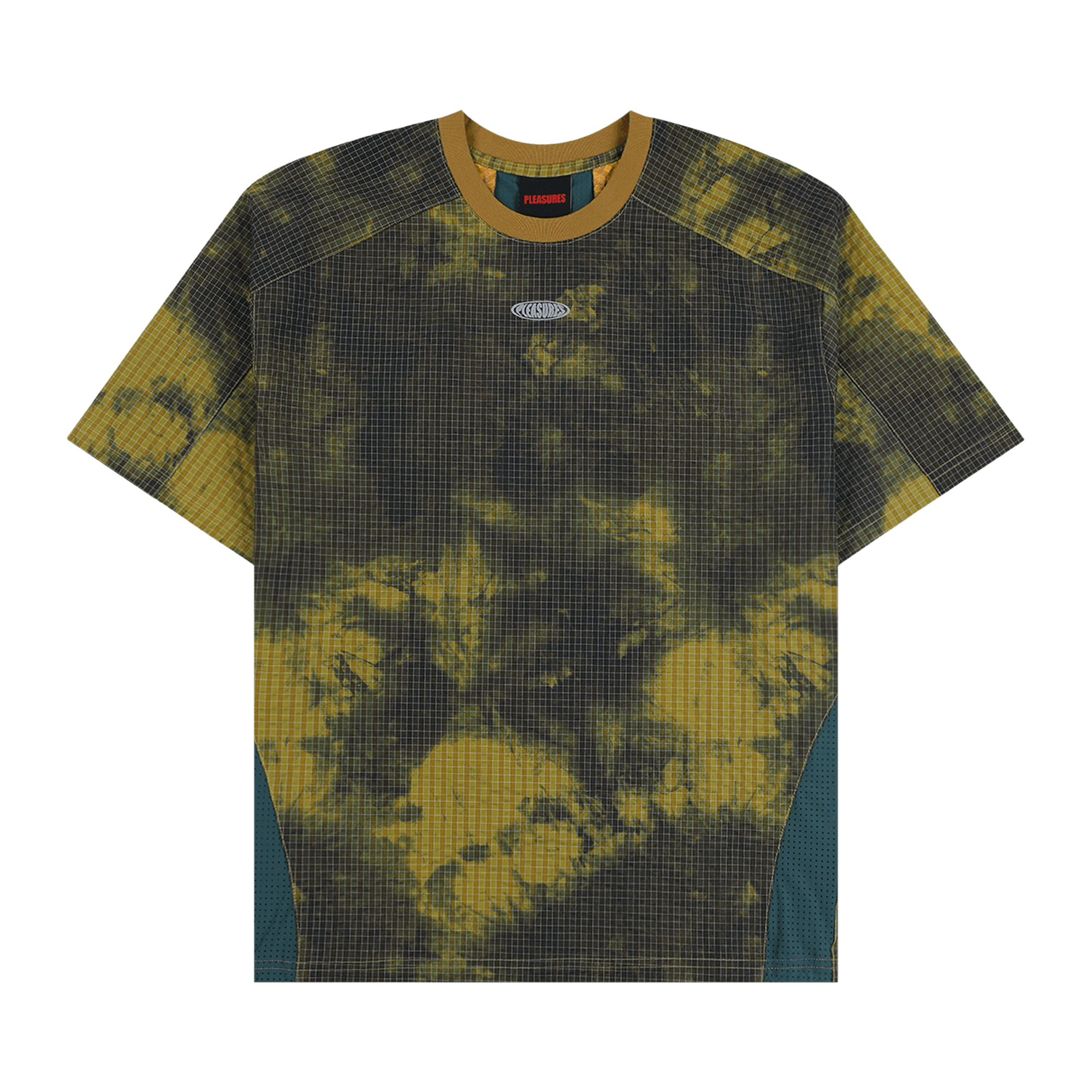 Pleasures Oval Tech Shirt 'Yellow/Green'