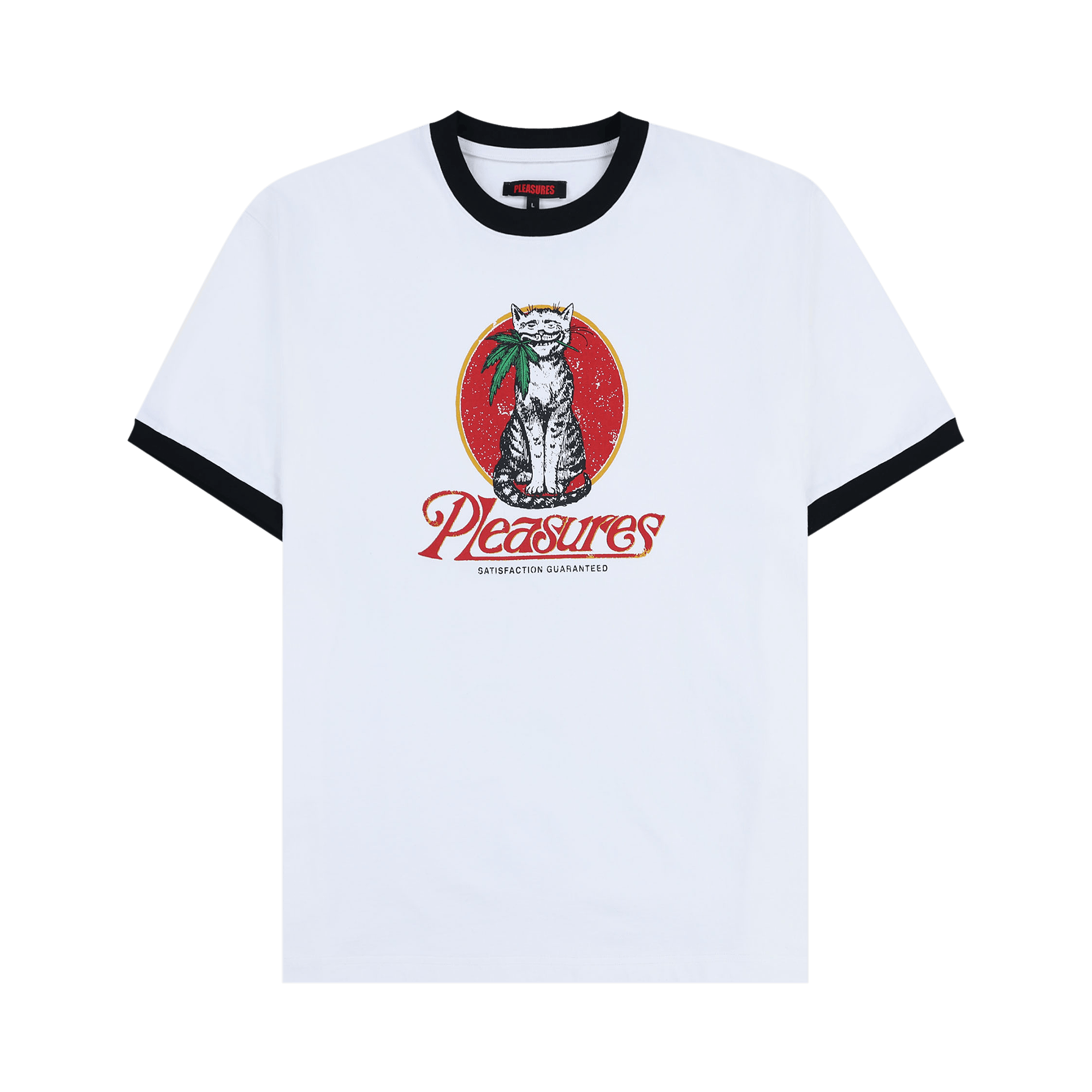 Pleasures Cat Heavyweight Ringer 'White'