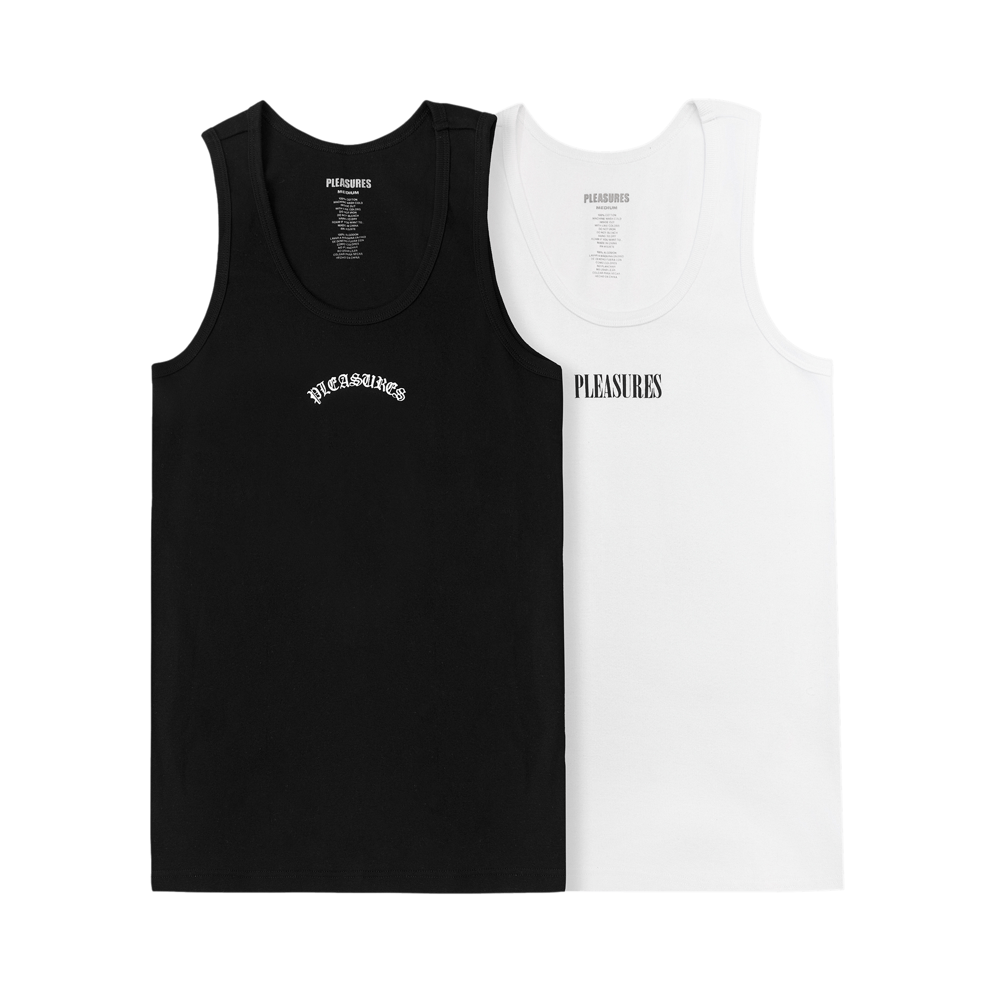 Pleasures Standard Tank Top (2 Pack) 'Black/White'