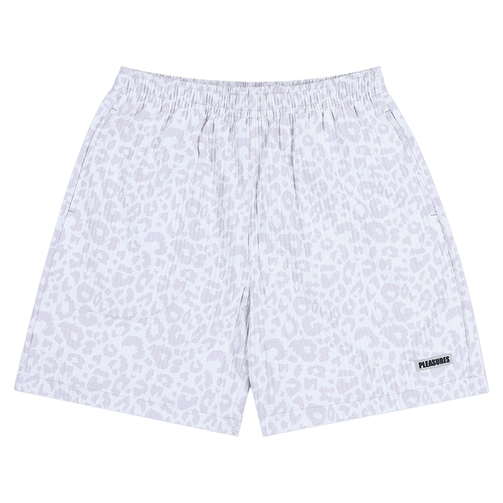 Pleasures Leopard Active Shorts 'White'