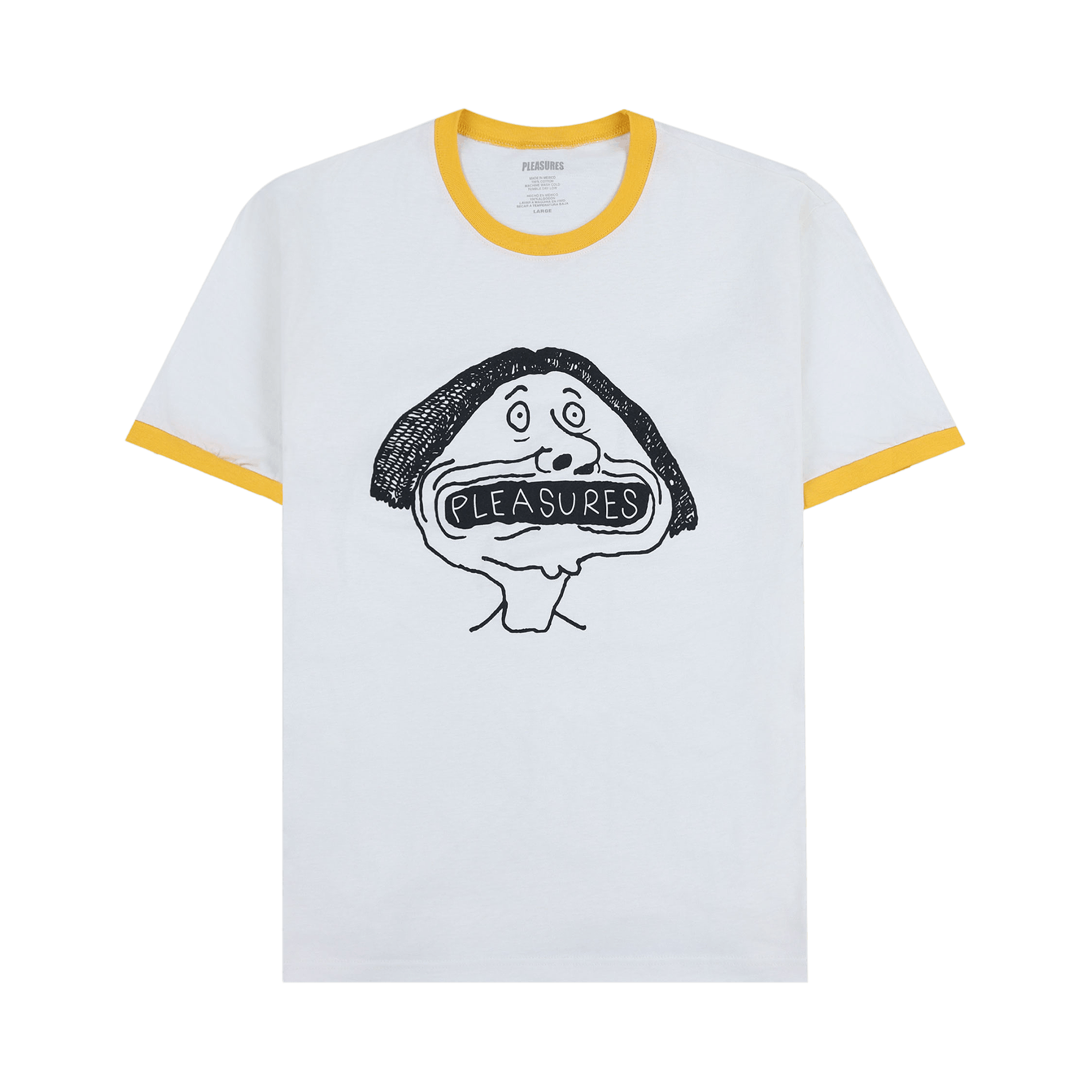 Pleasures Mouthful Ringer T-Shirt 'Natural'