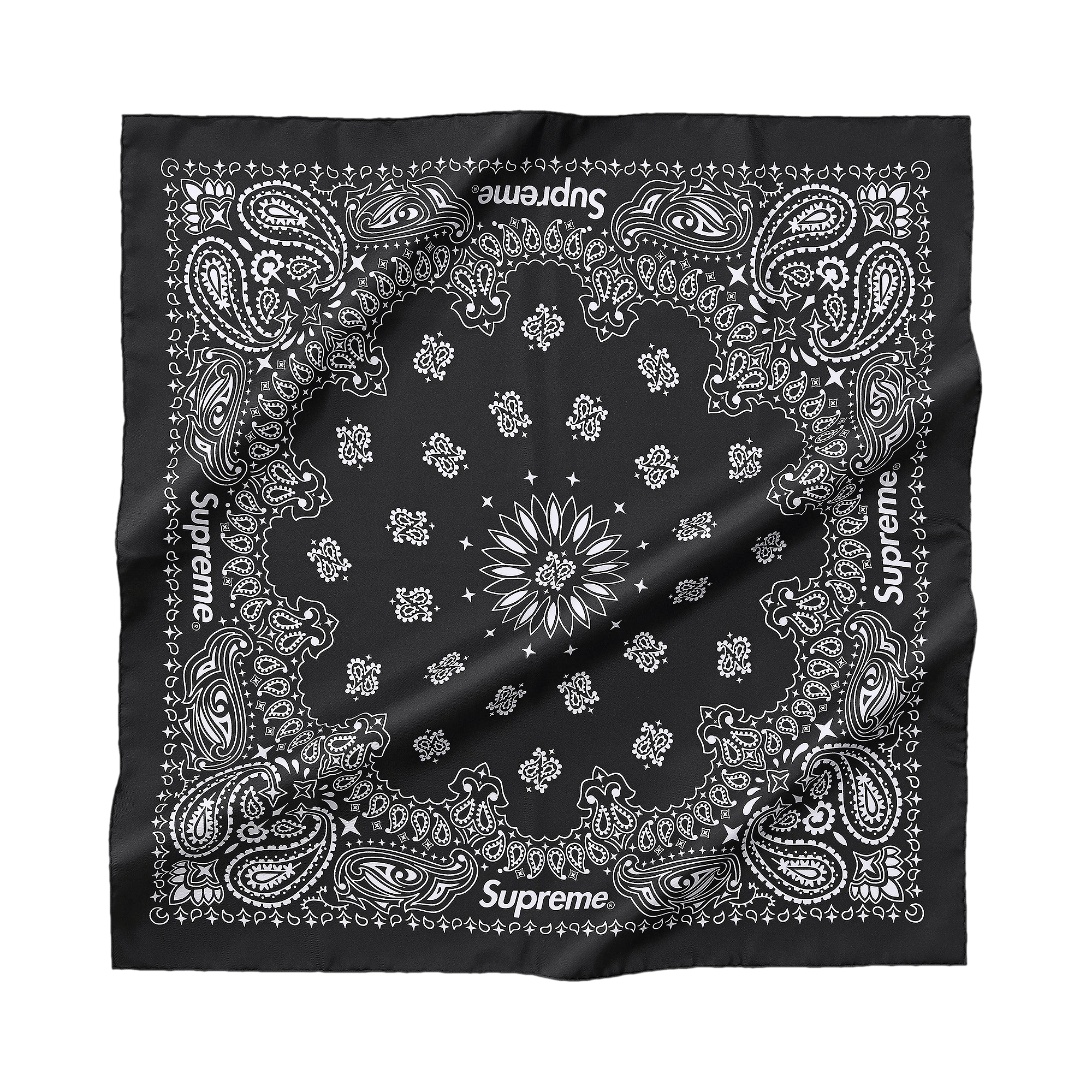 Supreme Silk Bandana 'Black'