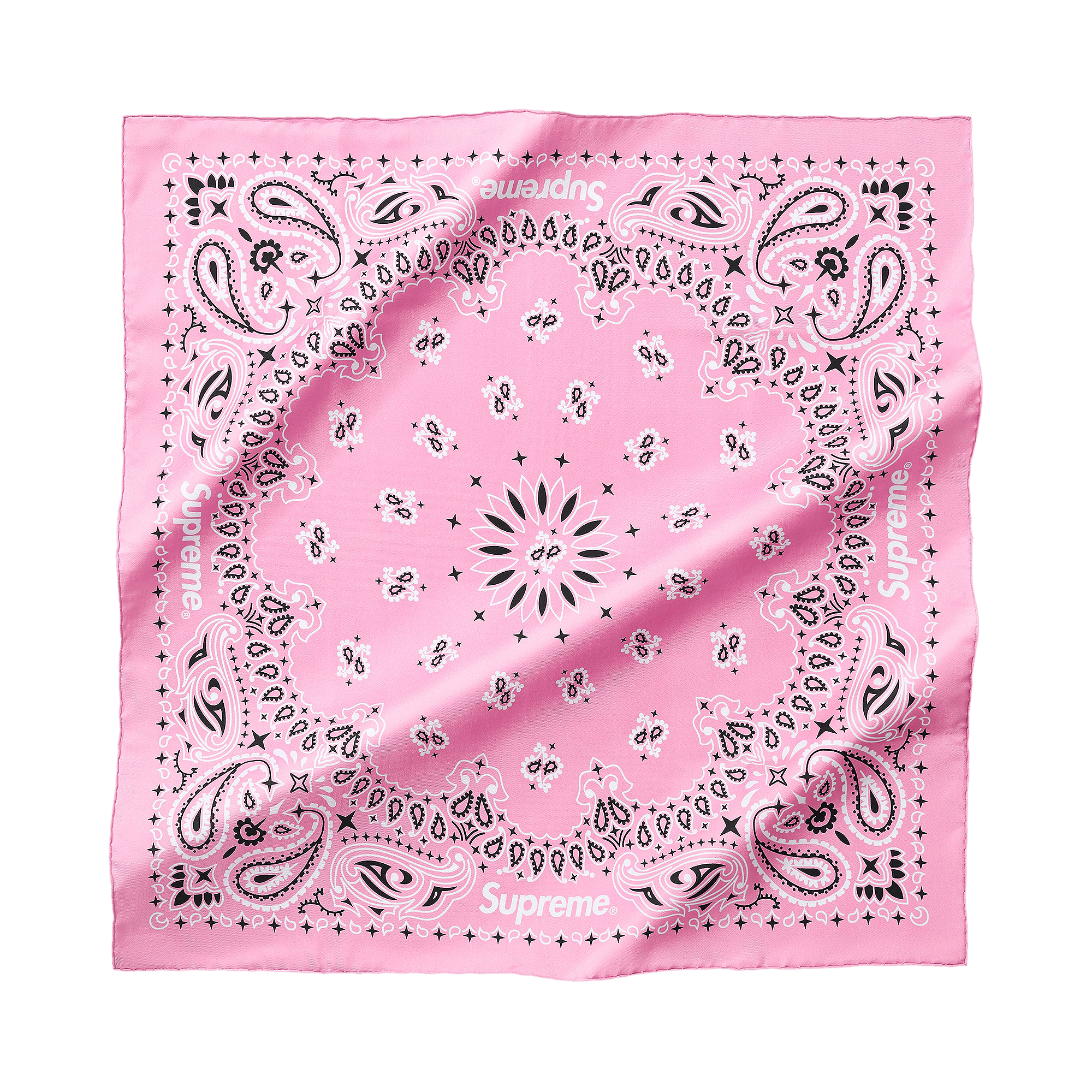Supreme Silk Bandana 'Pink'