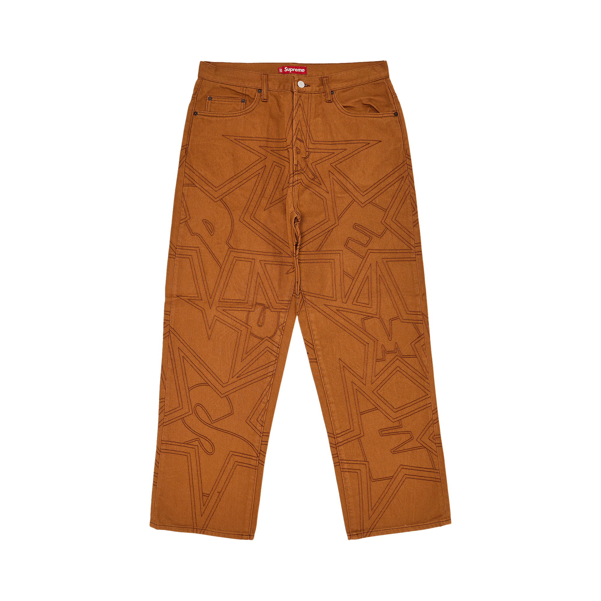 Supreme Stars Topstitch Baggy Jean 'Brown'