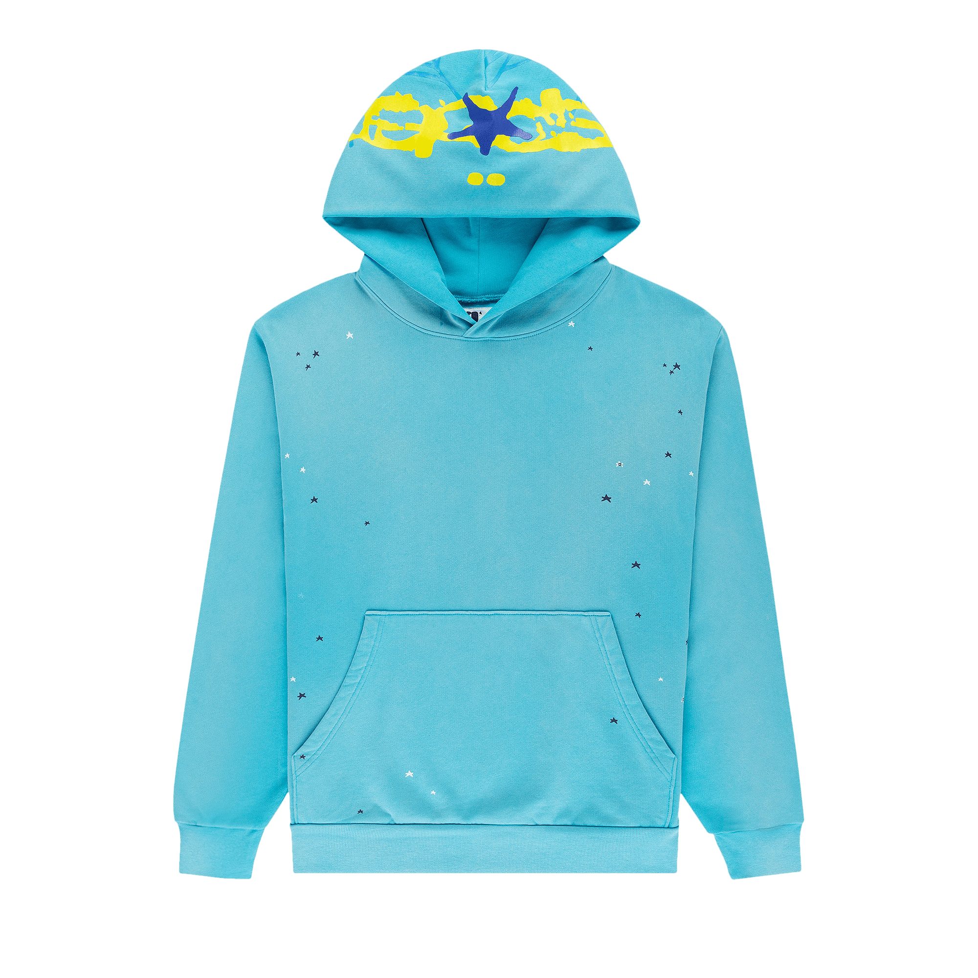 Sp5der Heavy Web Hoodie 'Cyan'