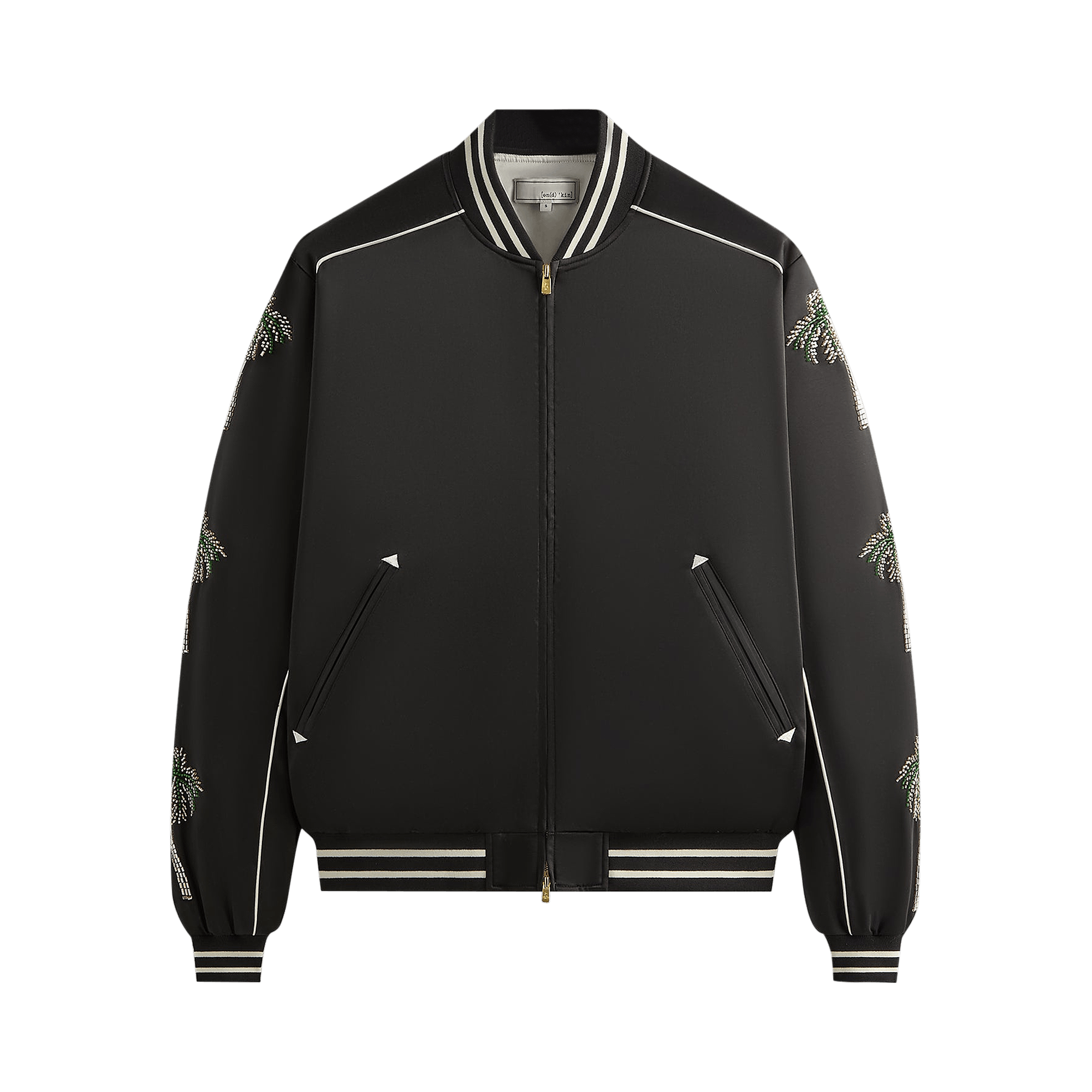 Kith & Kin Vance Satin Bomber Jacket 'Black'