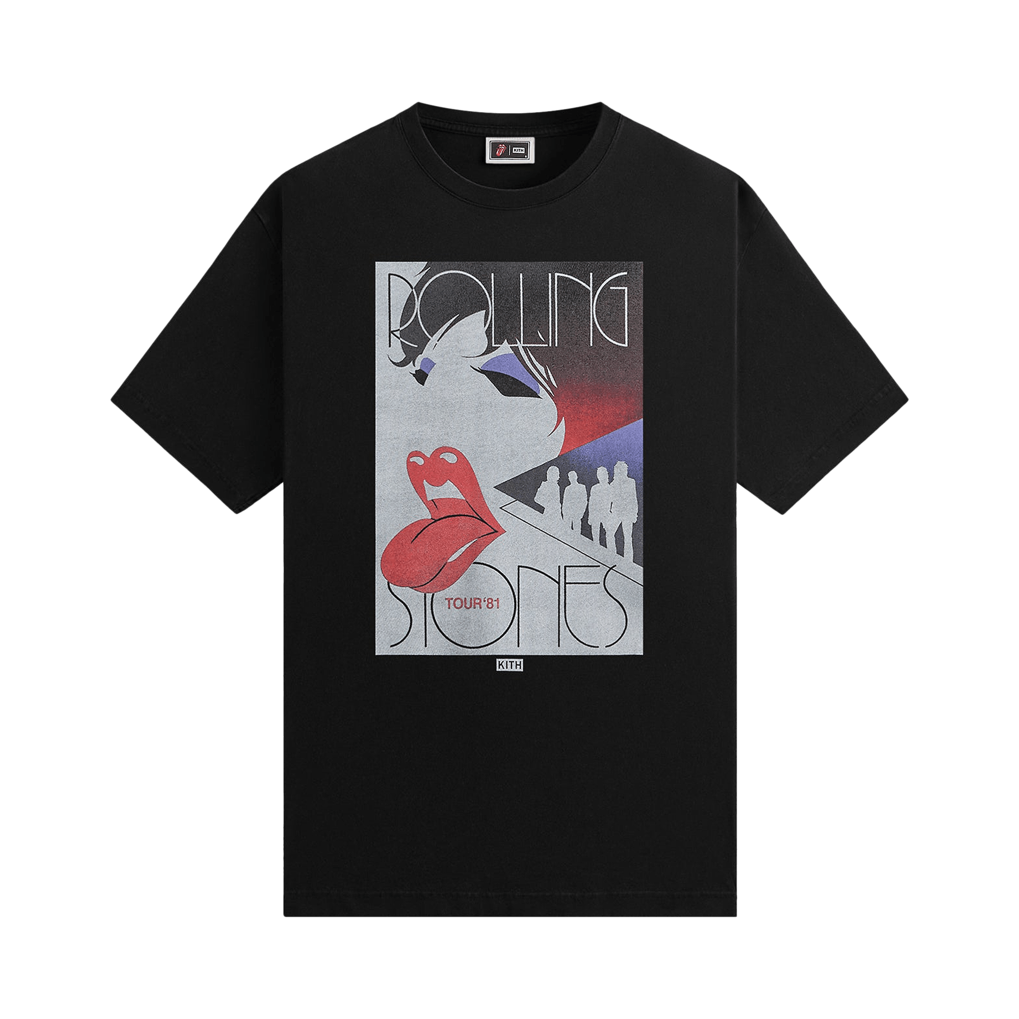 Kith For The Rolling Stones Tour 1981 Tee 'Black'