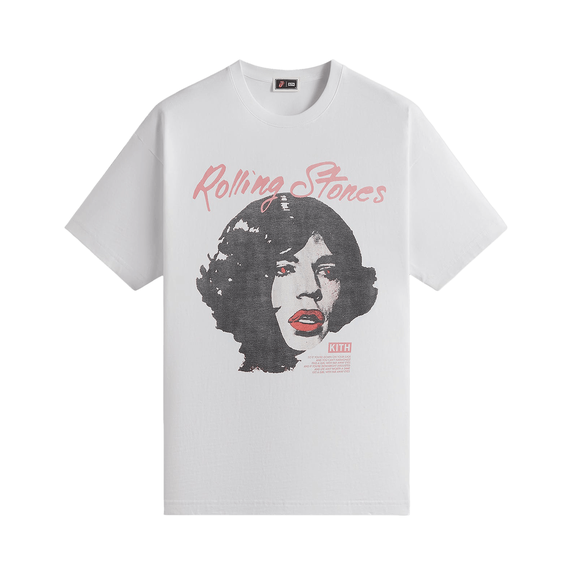 Kith For Rolling Stones Far Away Eyes Vintage Tee 'White'