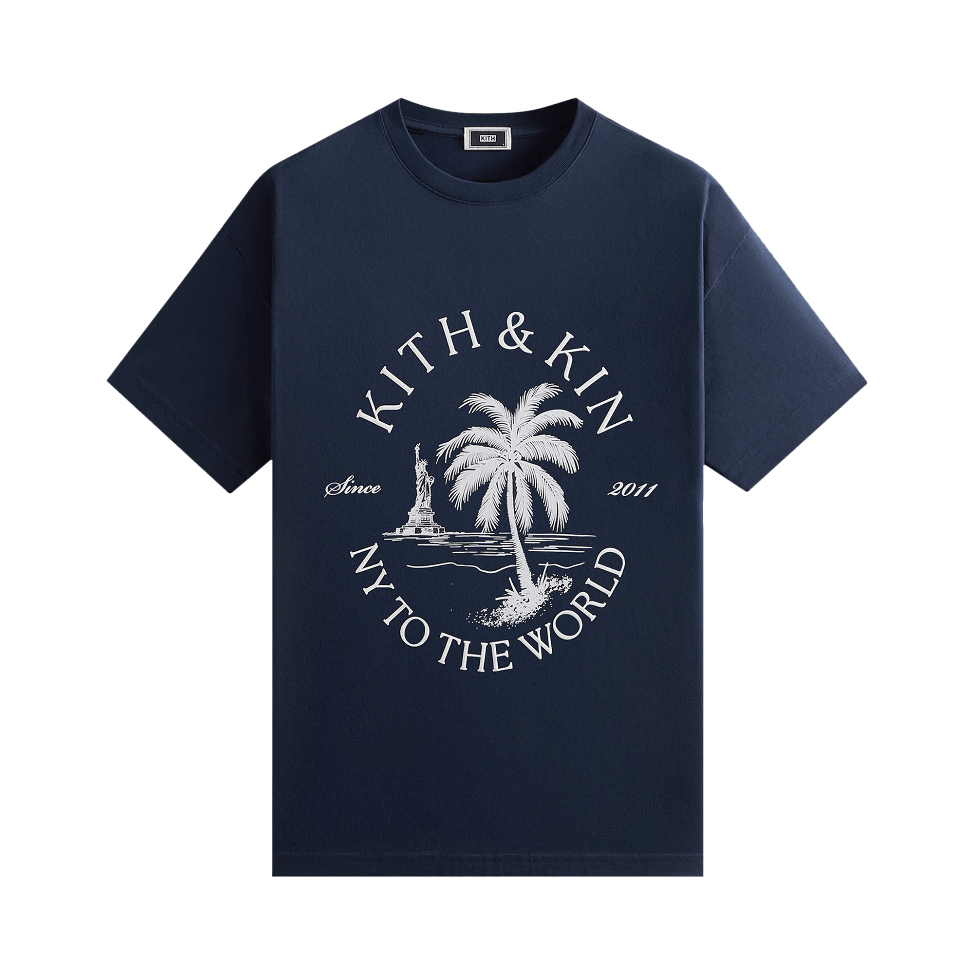 Kith NY To The World Palm Pocket Tee 'Nocturnal'