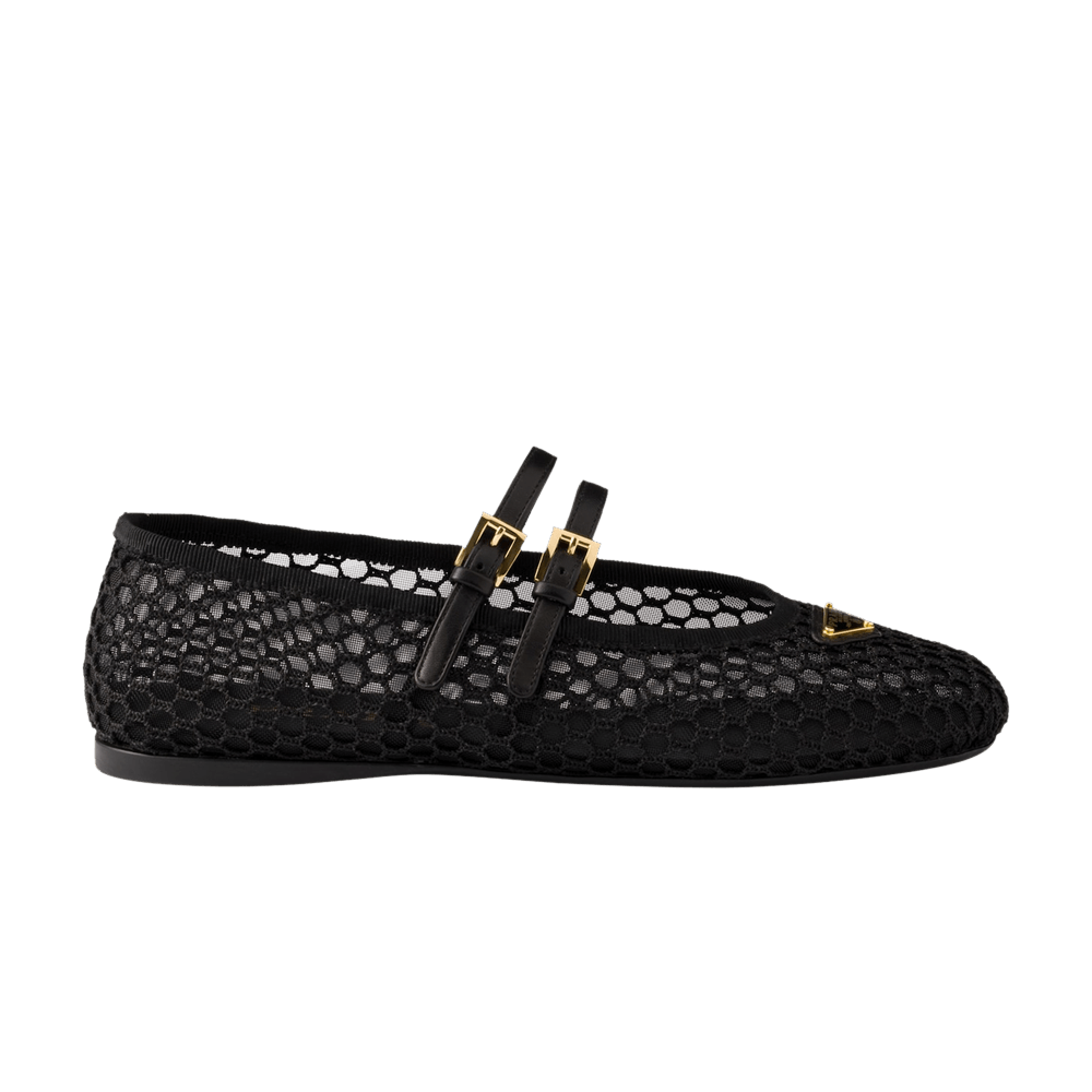 Prada Wmns Mesh Ballerinas 'Black'